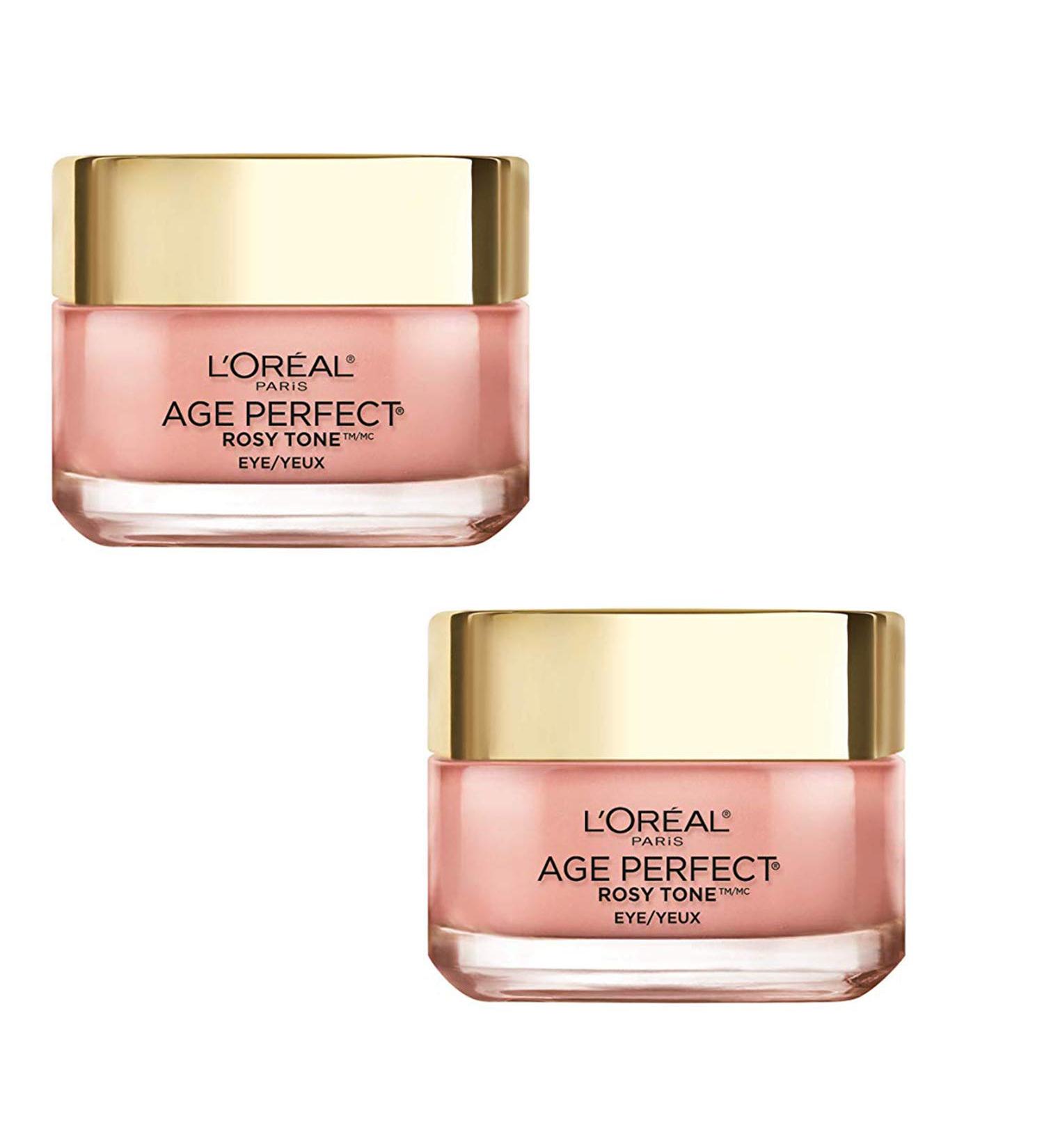 Age Perfect Rosy Tone Eye Brightener Cream | Correct Dark Circles | Fragrance & Paraben Free | 0.5oz (Pack of 2) - Buy Online on GoSupps.com