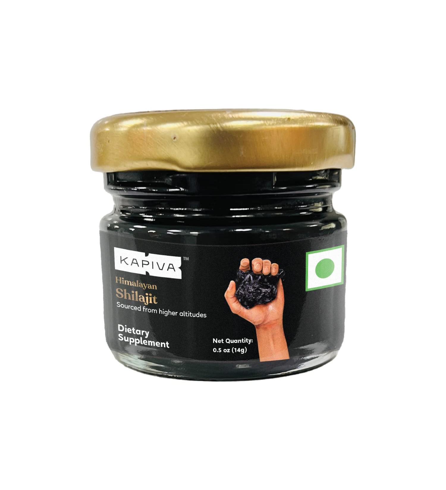 Kapiva Himalayan Shilajit Resin 14g - Performance Booster for Endurance & Stamina - Buy Online on GoSupps.com