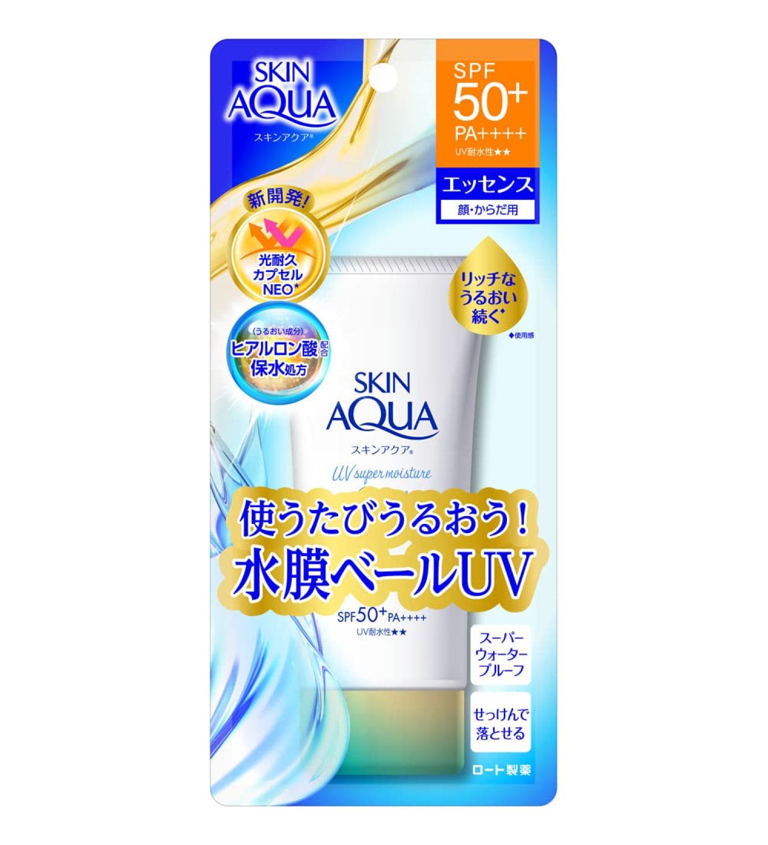 Skin Aqua Super Moisturizing UV Essence 80g/2.8oz 2023 | Hydrating Sunscreen - Buy Online on GoSupps.com