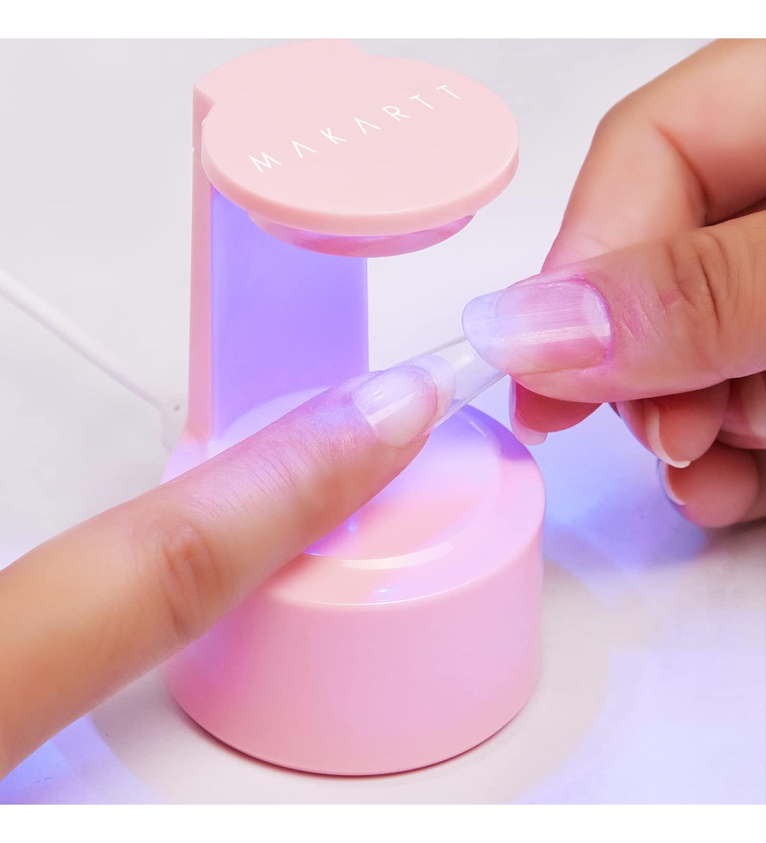 Makartt 5W LED Mini Nail Lamp | UV Nail Dryer for Gel Nails | Portable Nail Light Curing Lamp for Gel Polish | Extension Gel & Travel Nail Lamp - Buy Online on GoSupps.com