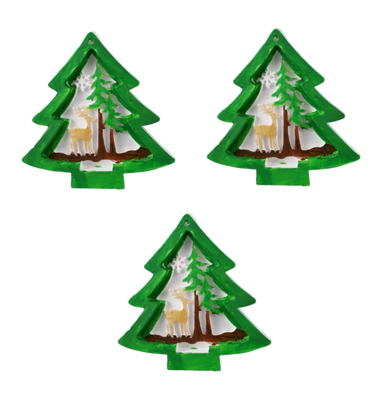 COHEALI 3pcs Christmas Tree Mold Silicone Candle Mold Christmas Casting Molds Simple DIY Mold Night Light 11.7x11.5 cmx3pcs Assorted Colorx3pcs - Buy Online on GoSupps.com