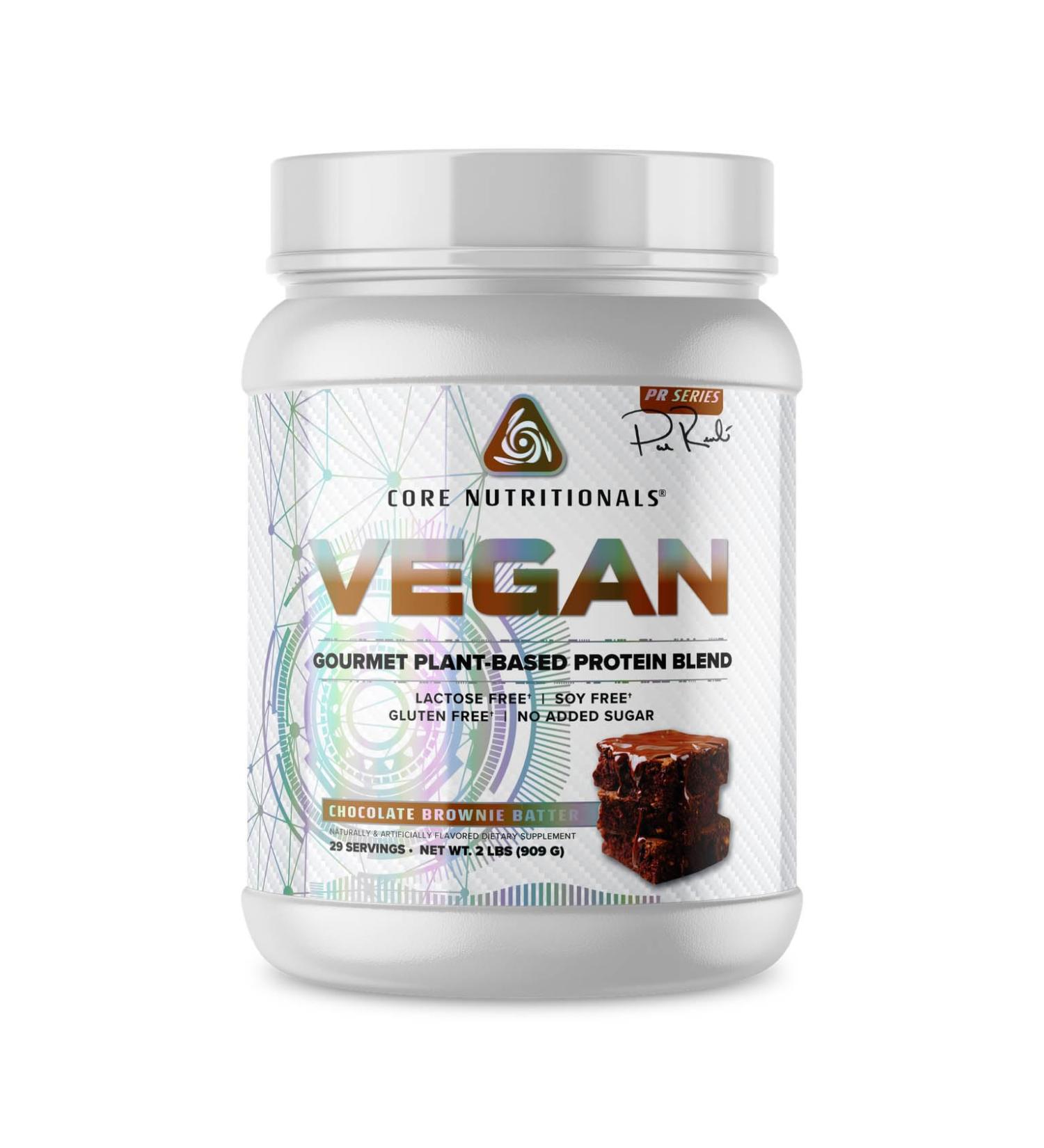 Buy Core Nutritionals Platinum Vegan Gourmet Protein Blend - 21g Pea Protein Gluten & Soy Free 29 Servings - Chocolate Brownie Batter - Buy Online on GoSupps.com