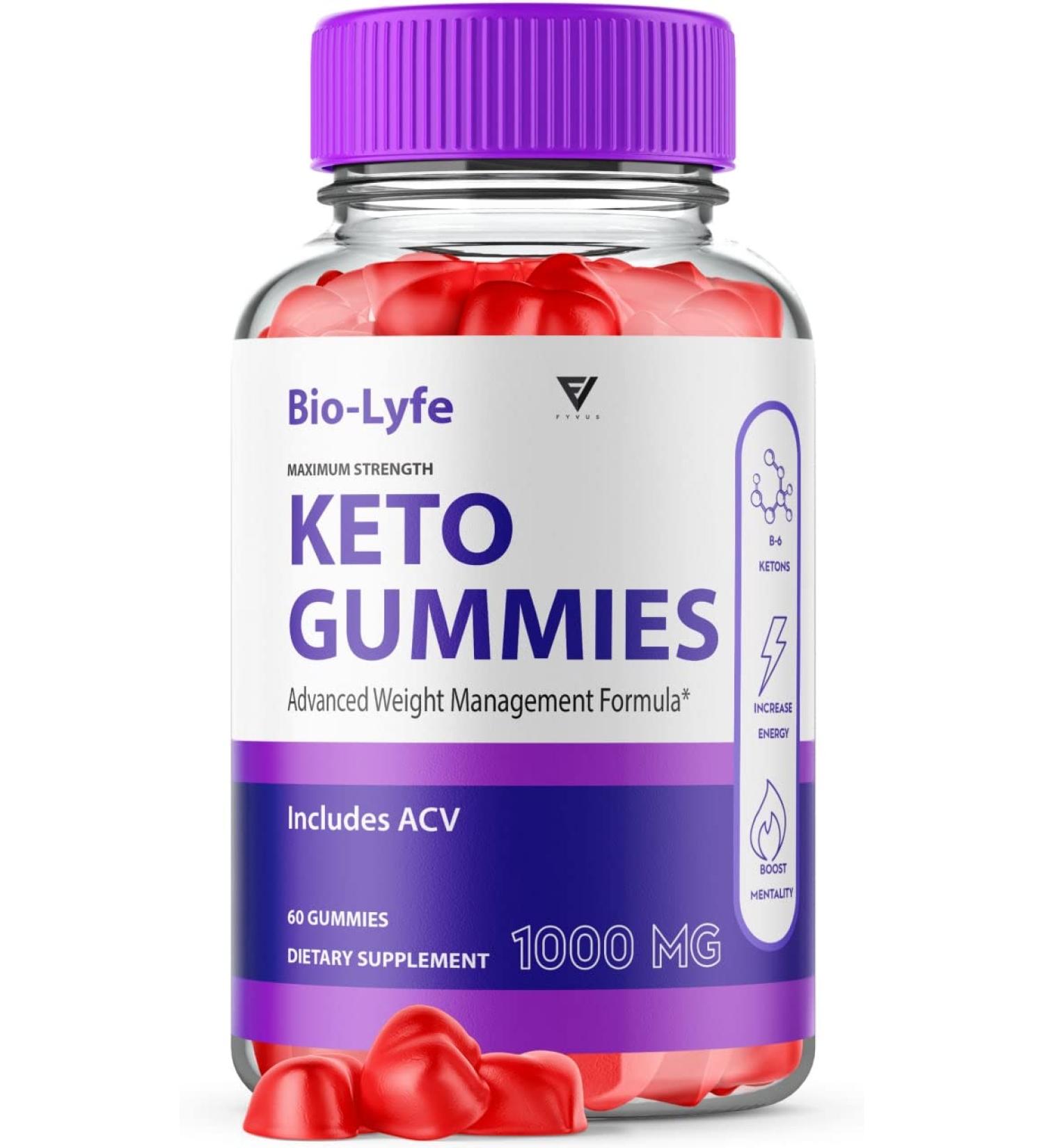 Biolife Keto ACV Gummies - Weight Loss & Appetite Control - Oprah Winfrey Recommended - 60 Gummies - Buy Online on GoSupps.com