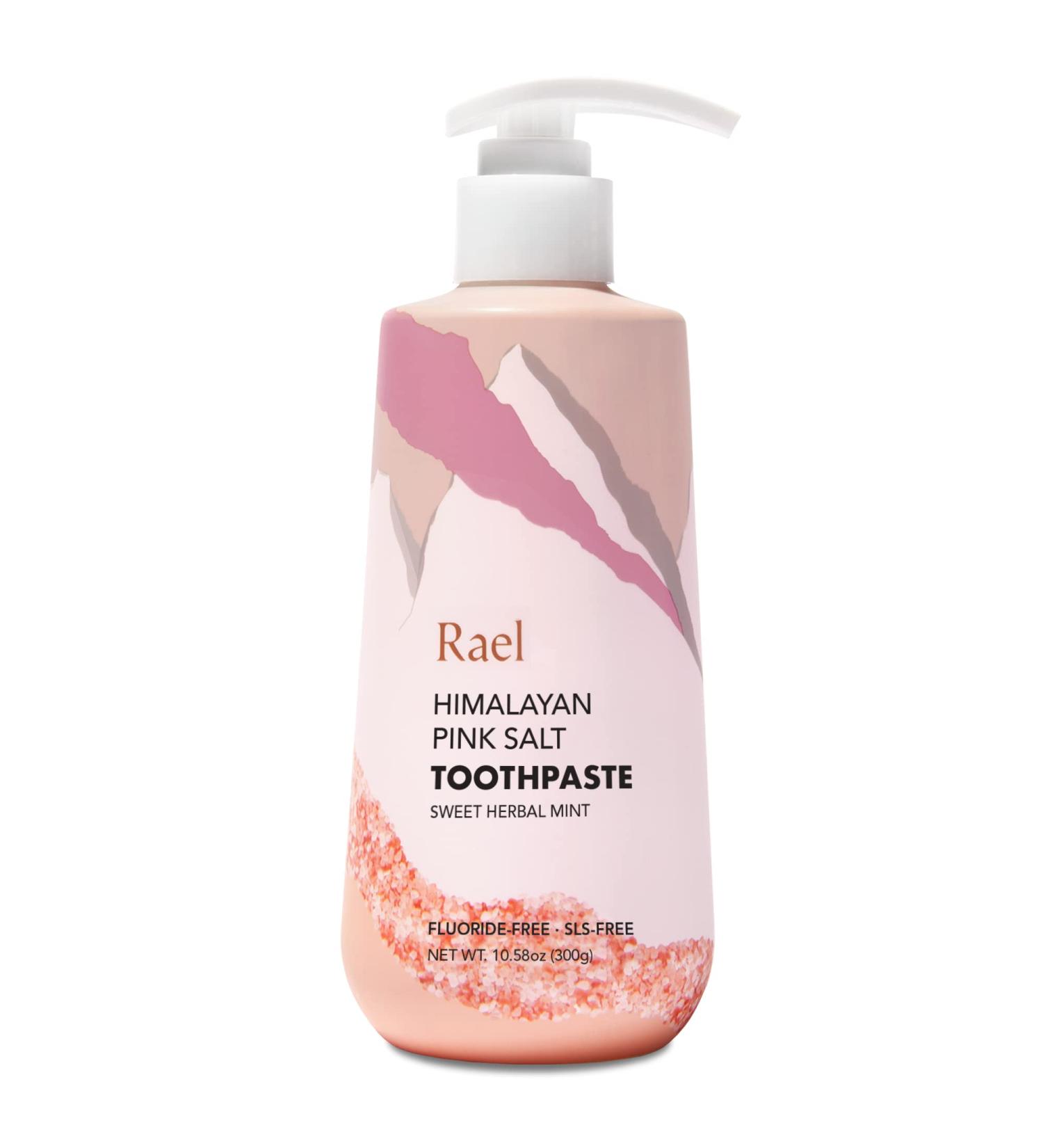 Rael Himalayan Pink Salt Toothpaste - Natural Vegan Oral Care for Fresh Breath, 10.58 oz Pump - Buy Online on GoSupps.com