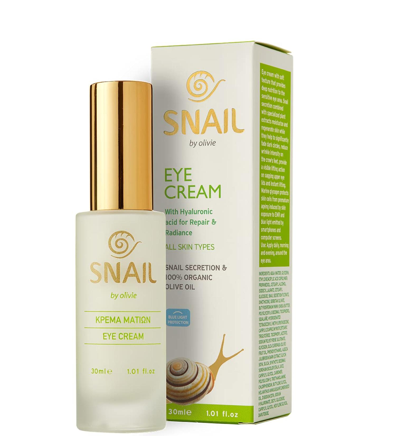 Anti-Wrinkle Eye Cream with Snail Secretion - Youthful Radiance for All Skin Types | International Shipping - Buy Online on GoSupps.com