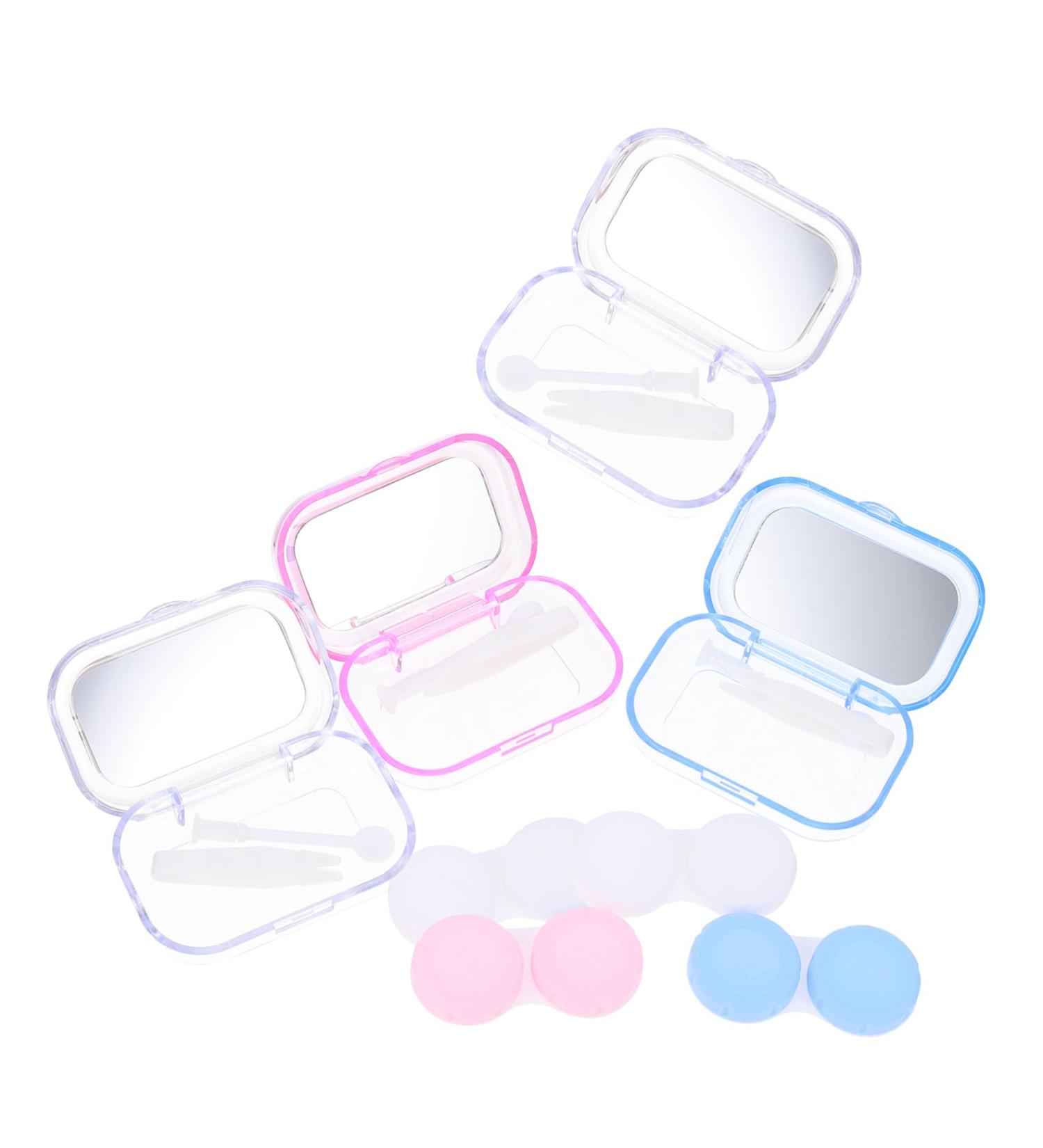 Partykindom Cartoon Pupils Box - Eye Care Organizer & Travel Glasses Case Compact Contact Lens Holder 6.5x4.5x2.5cm Cute PP Plastic Bag - Buy Online on GoSupps.com