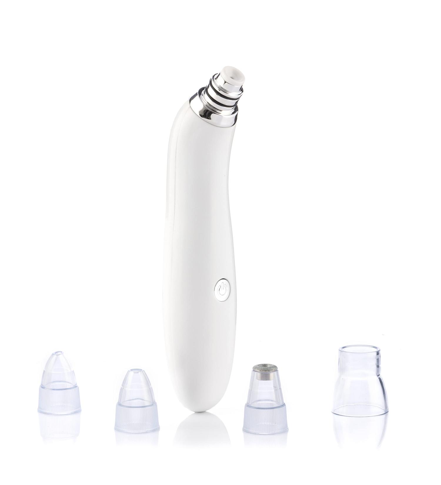 Innovagoods Electrical Blackhead Cleaner - Deep Clean Pore Extractor 4 Attachments Ergonomic Design White | Shop Now for Effective Skincare Solutions - Buy Online on GoSupps.com