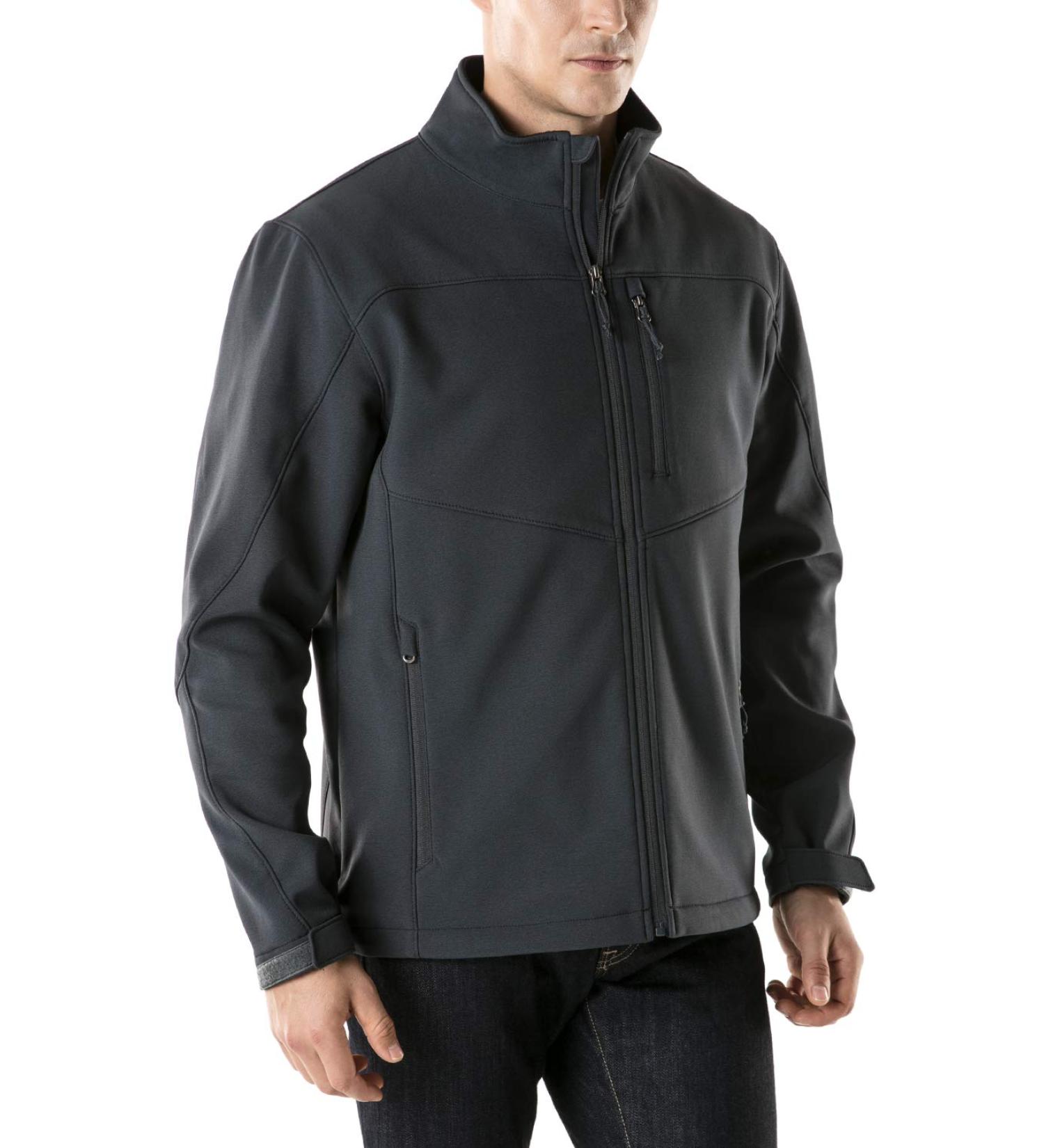 TSLA Men's Full-Zip Softshell Winter Jacket | Waterproof Fleece Lined | Dark Grey Medium - Buy Online on GoSupps.com
