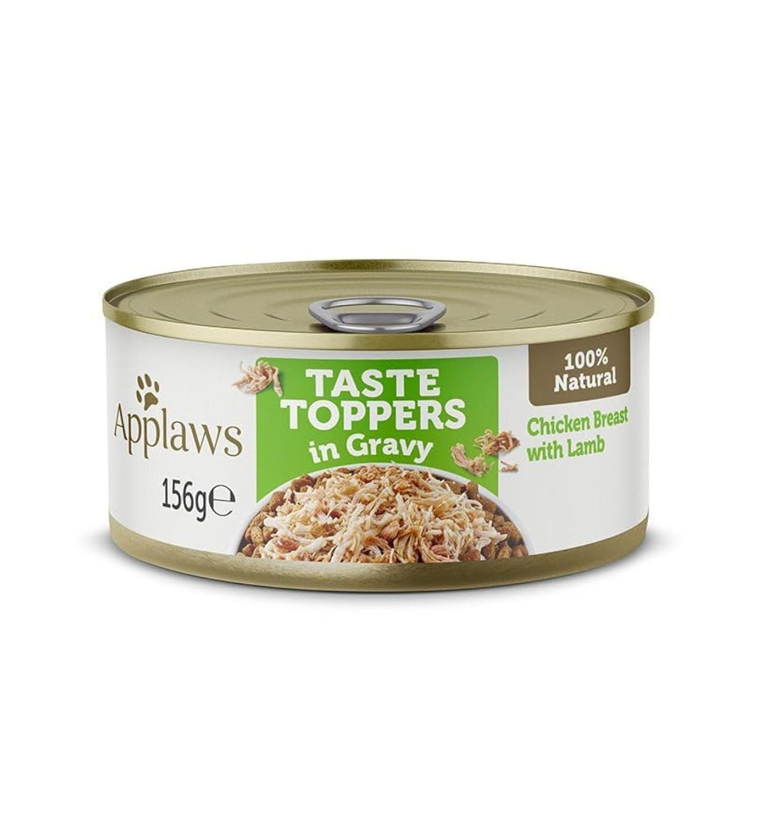 APPLAWS Dog Boîte de Rangement pour Poulet et Agneau en Sauce 12 x 156 g