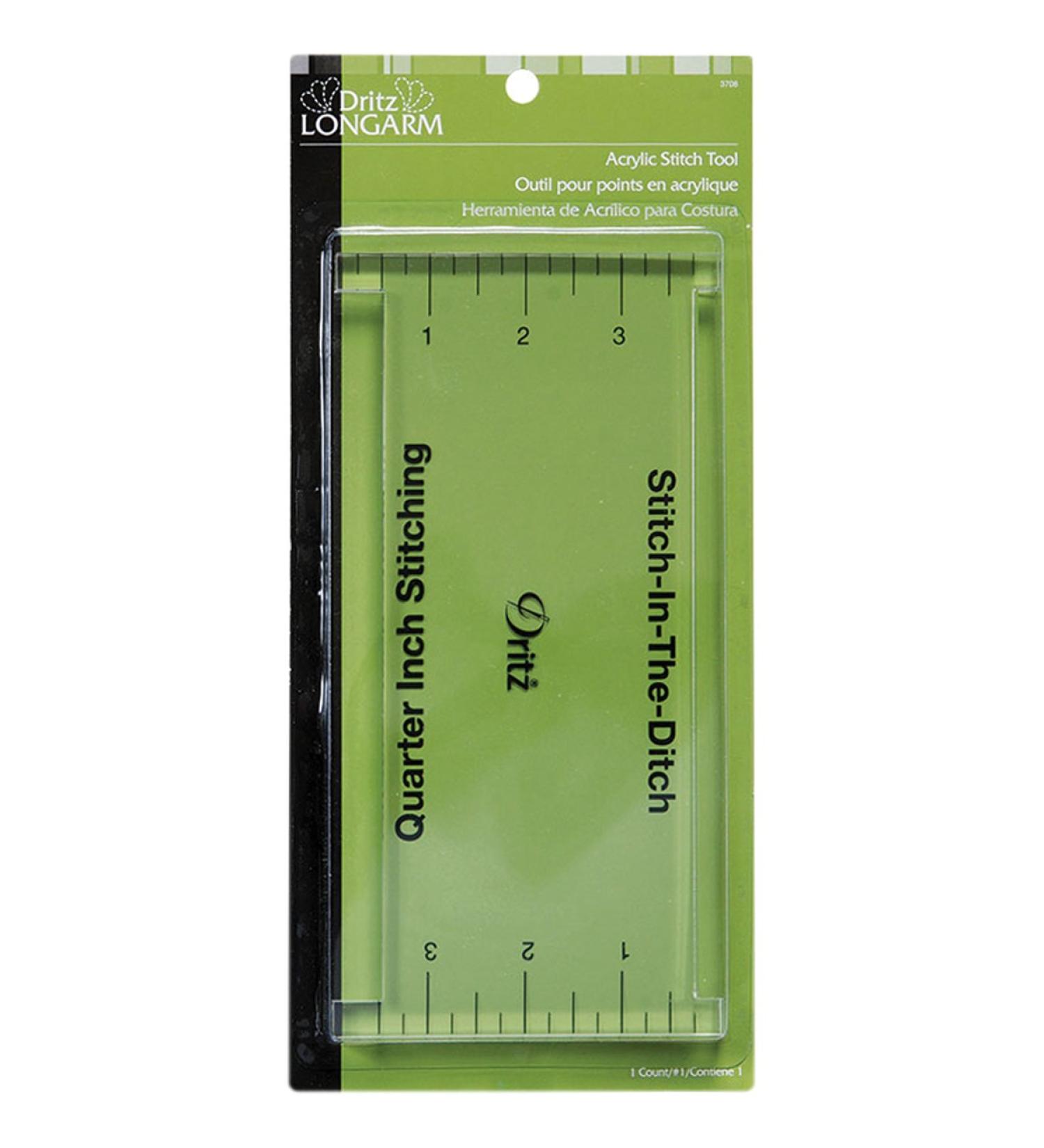 Dritz Longarm Dritz Acrylic 1/4" Presser Foot, Clear Stitch Tool