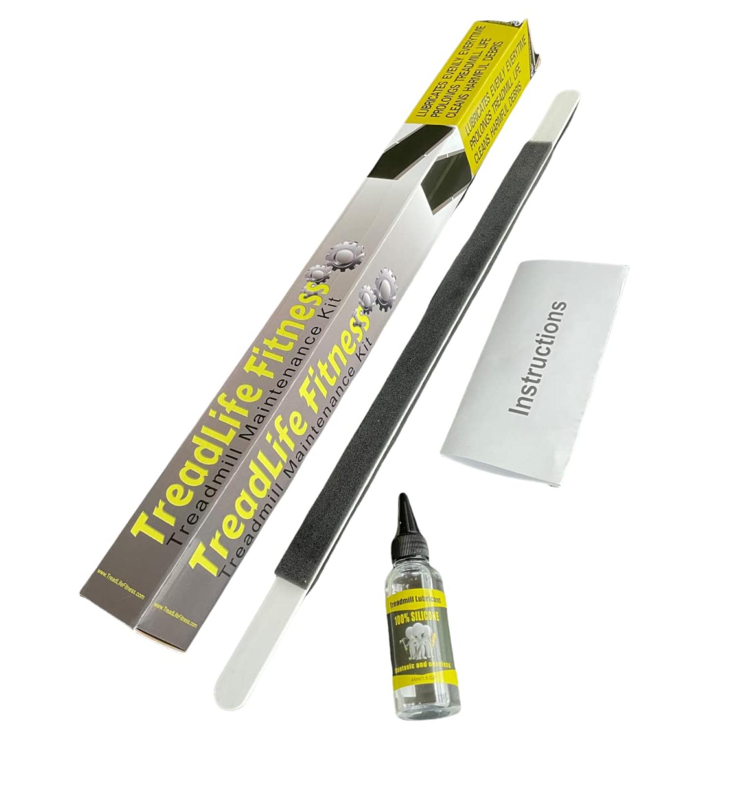 TreadLife Fitness Treadmill Maintenance Kit - Extra Wide TruLube Applicator Wand | 1 Year Supply of Lubricant - Buy Online on GoSupps.com