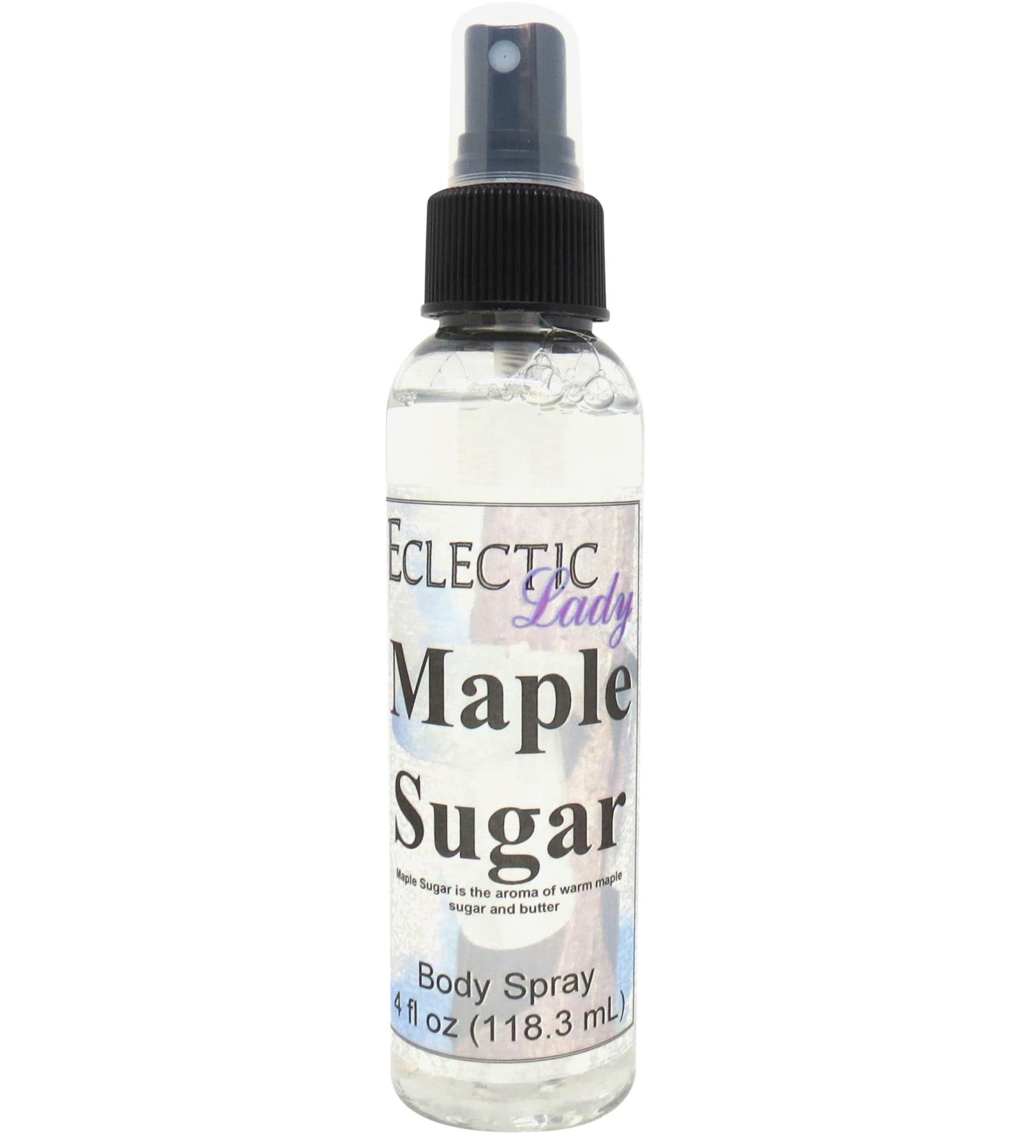 Maple Sugar Body Spray (Double Strength) 4 ounces Body Mist for Women with Clean Light & Gentle Fragrance Long Lasting Perfume with Comforting Scent for Men & Women Cologne with Soft Subtle - Buy Online on GoSupps.com