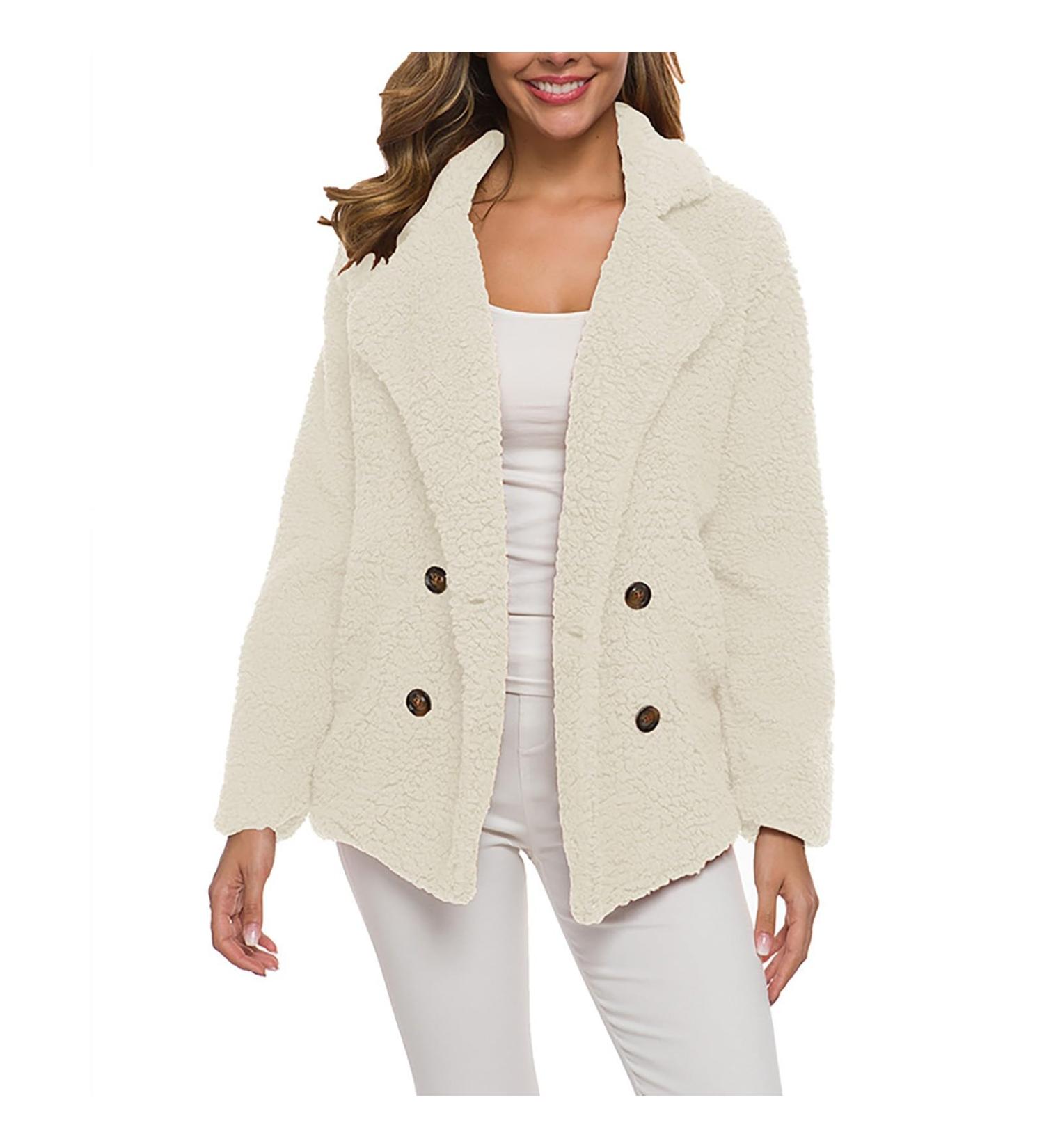 Hanxiulin Oversized Women's Winter Coat - Plush Hoodie Jacket Warm Down Jacket 5XL White - Perfect for Outdoor Cold Weather - Buy Online on GoSupps.com