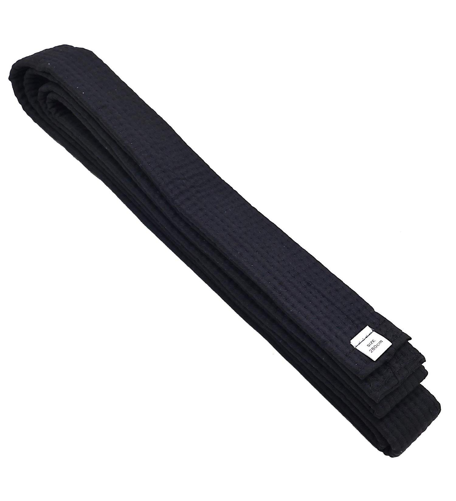 KRISMYA Black Karate Belt - 280 CM Solid Rank Martial Arts Belt for Taekwondo, Judo, and Karate - Buy Online on GoSupps.com