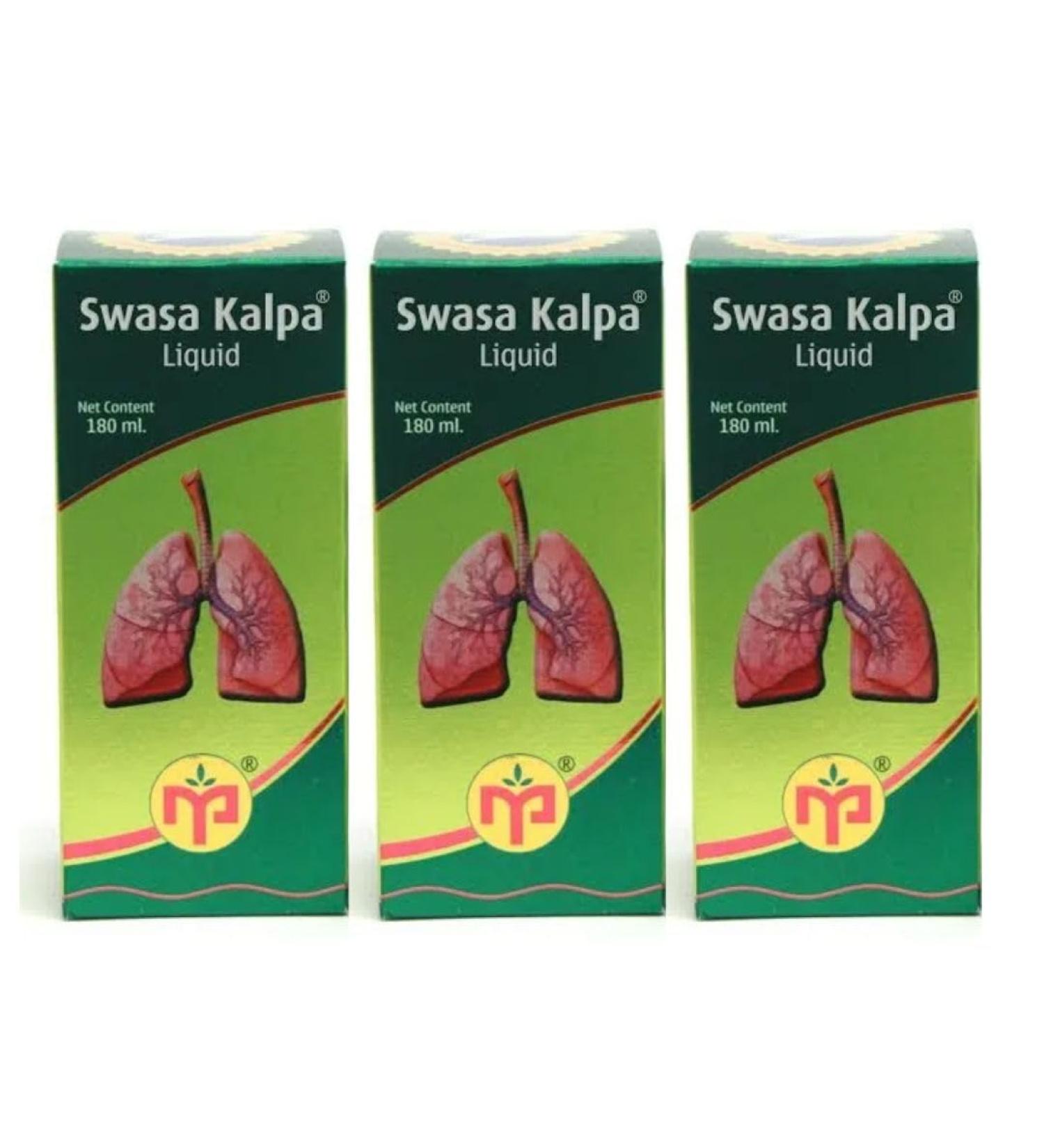 Maruthi Pharma Swasa Kalpa Syrup Green 180 ml (Pack of 3)
