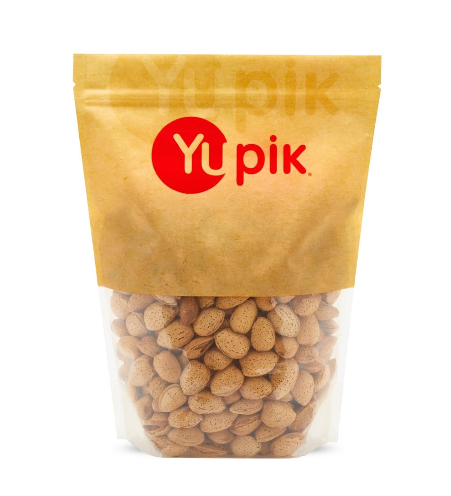 Yupik California Almonds in Shell 400 G Gluten-Free Kosher Raw Good Source of Protein Fiber Iron & Calcium Low in Carb Almonds 400 g (Pack of 1) - Buy Online on GoSupps.com