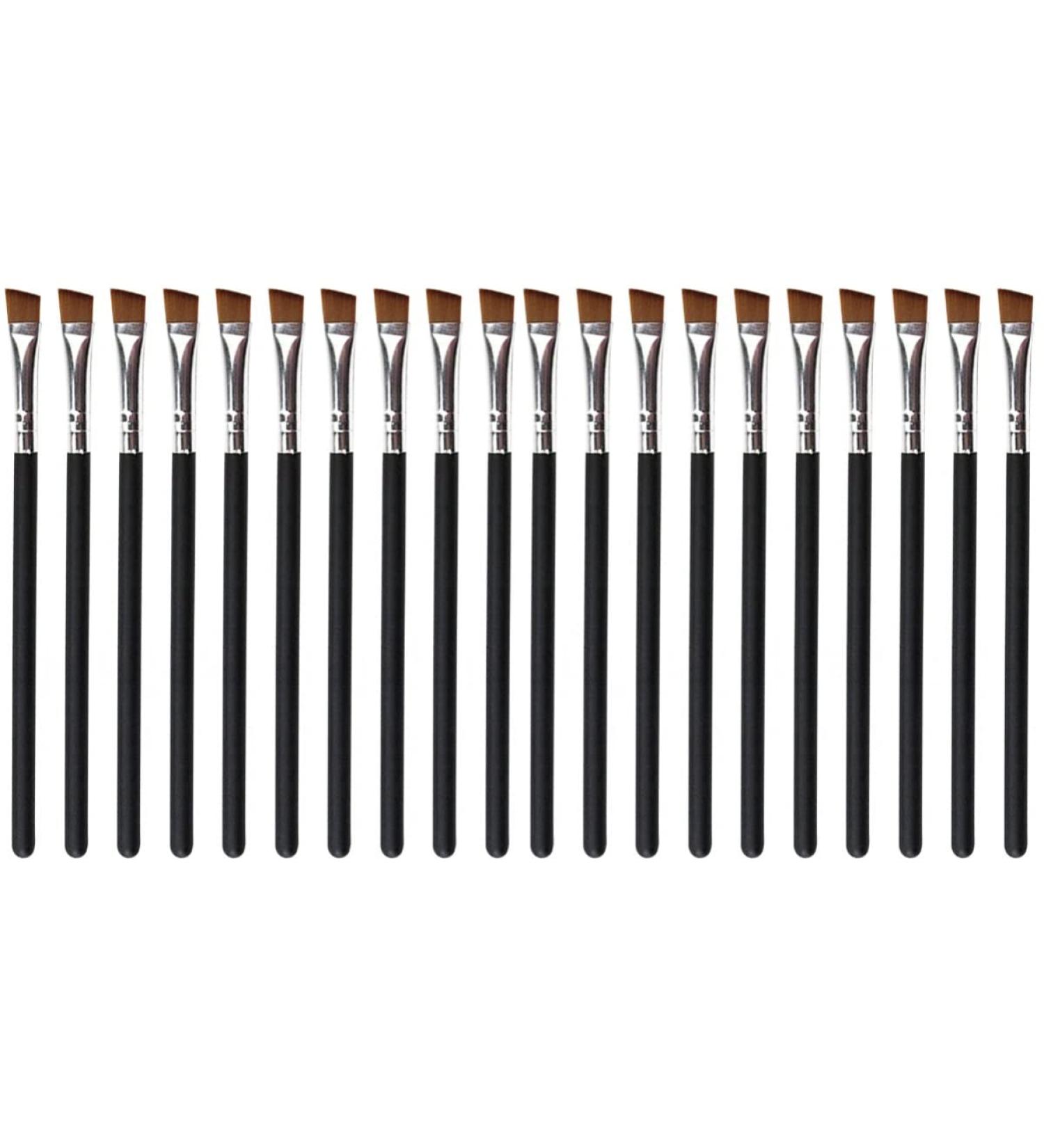FRCOLOR 20 Pcs Eyebrow Brush Set - Stiff Angled Brow Powder Brushes for Precision Application - Wooden Handle Makeup Brushes - International Shipping - Buy Online on GoSupps.com