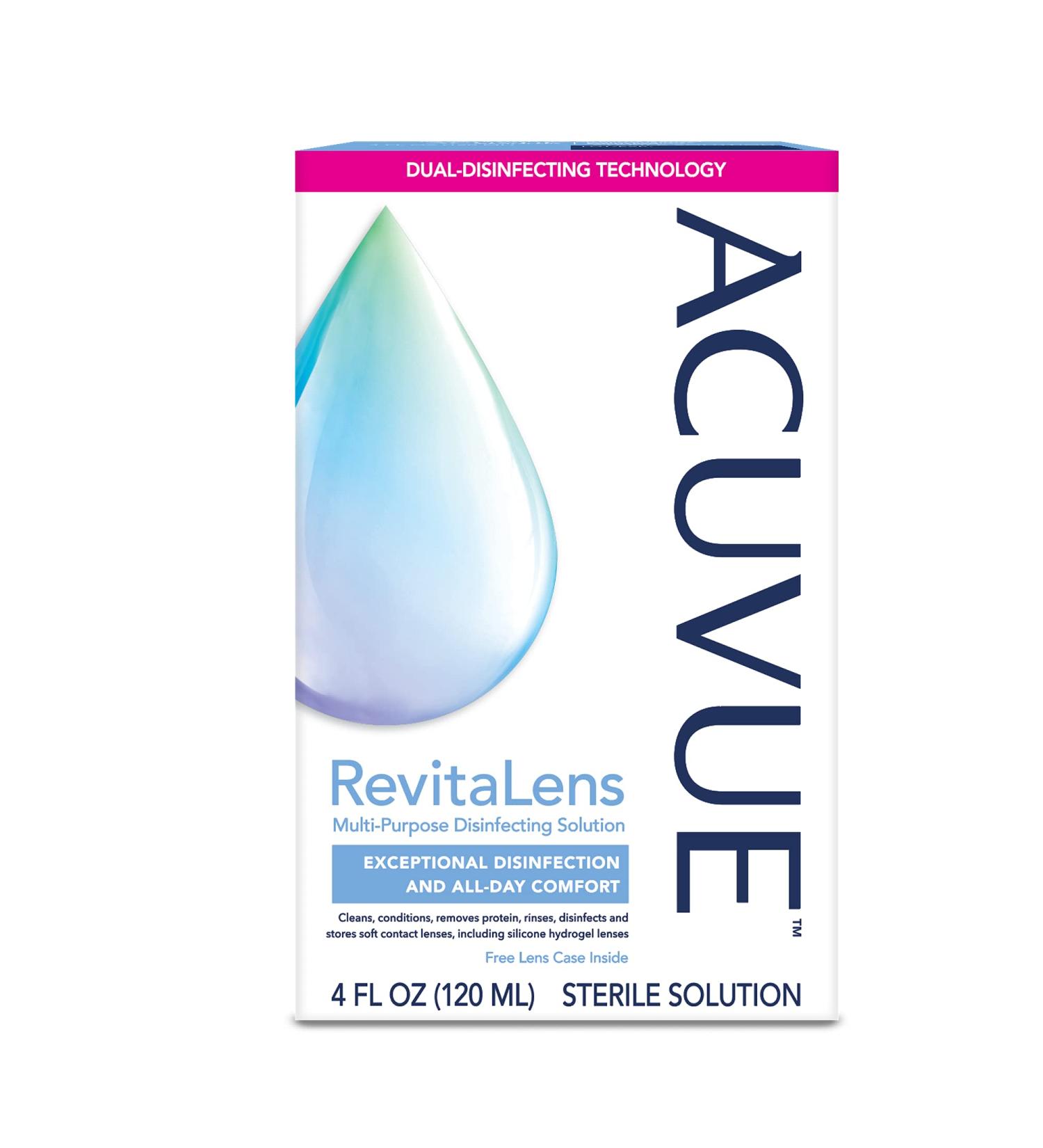 ACUVUE RevitaLens Multi-Purpose Disinfecting Solution 4 oz. (Pack of 2) - Buy Now for Clean & Clear Contact Lenses - Buy Online on GoSupps.com