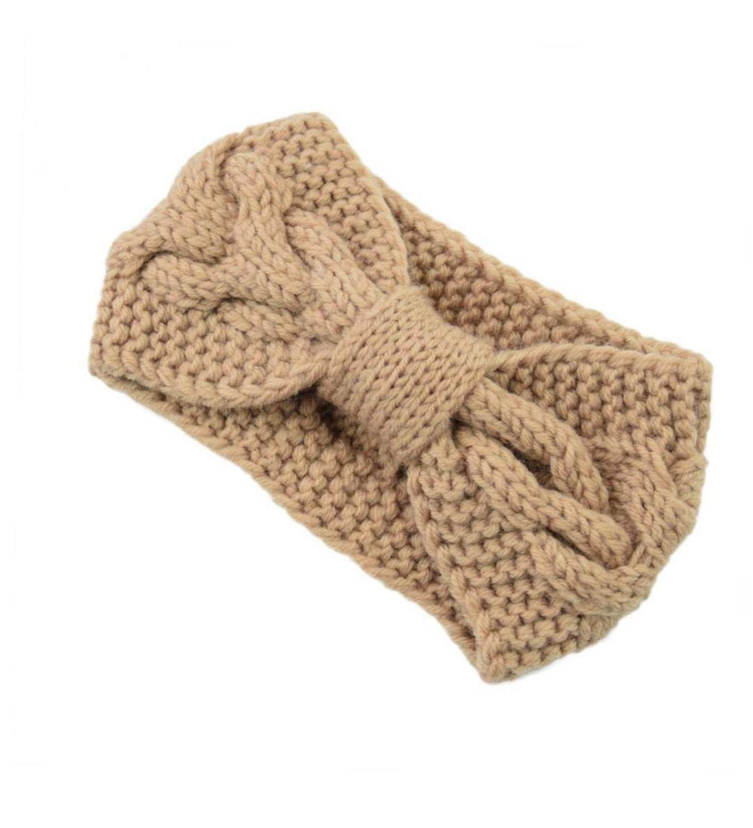 1 Pieces Winter Knit Headbands Chunky Knit Headbands Ear Warmer Crochet Head Wraps for Women Girls Camel - Buy Online on GoSupps.com