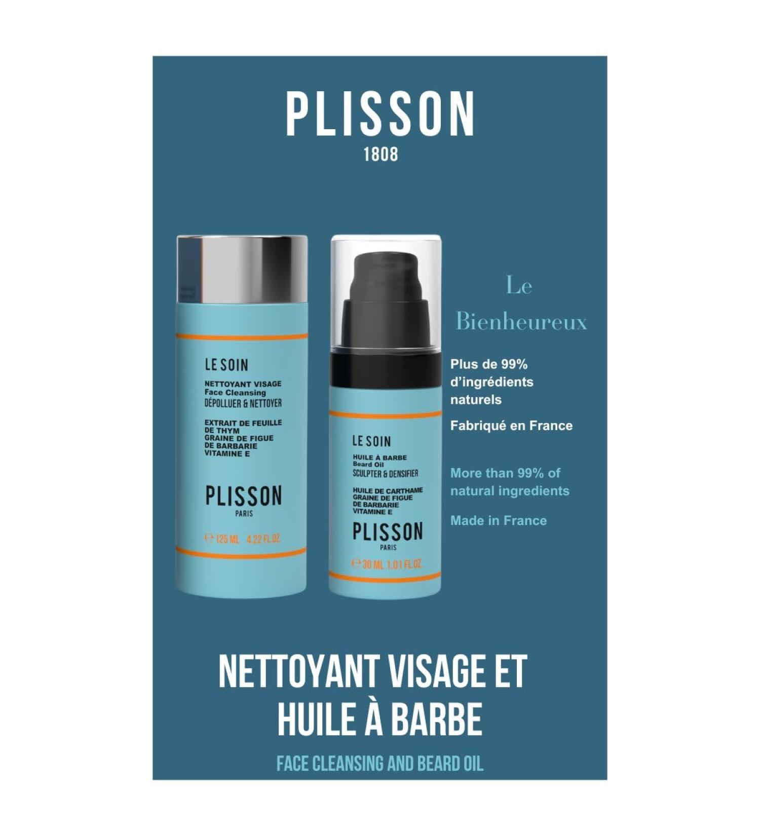 PLISSON The blessed one: cleansing gel + beard oil