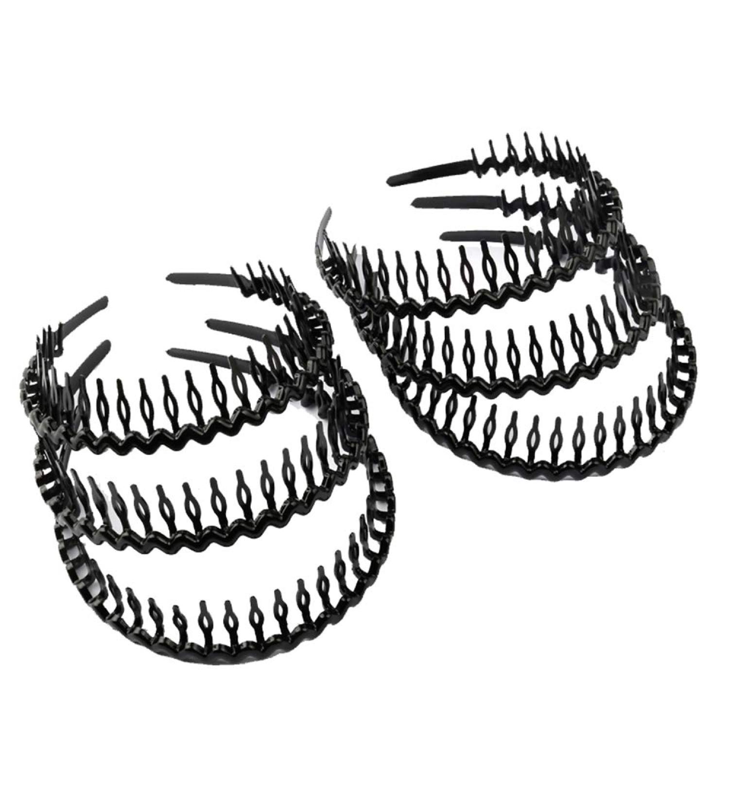 Cheerlife 6-Piece Black Plastic Hair Ropes with Teeth - Durable Hair Bands & Headbands for Men & Women | Stylish Hair Accessories - Buy Online on GoSupps.com