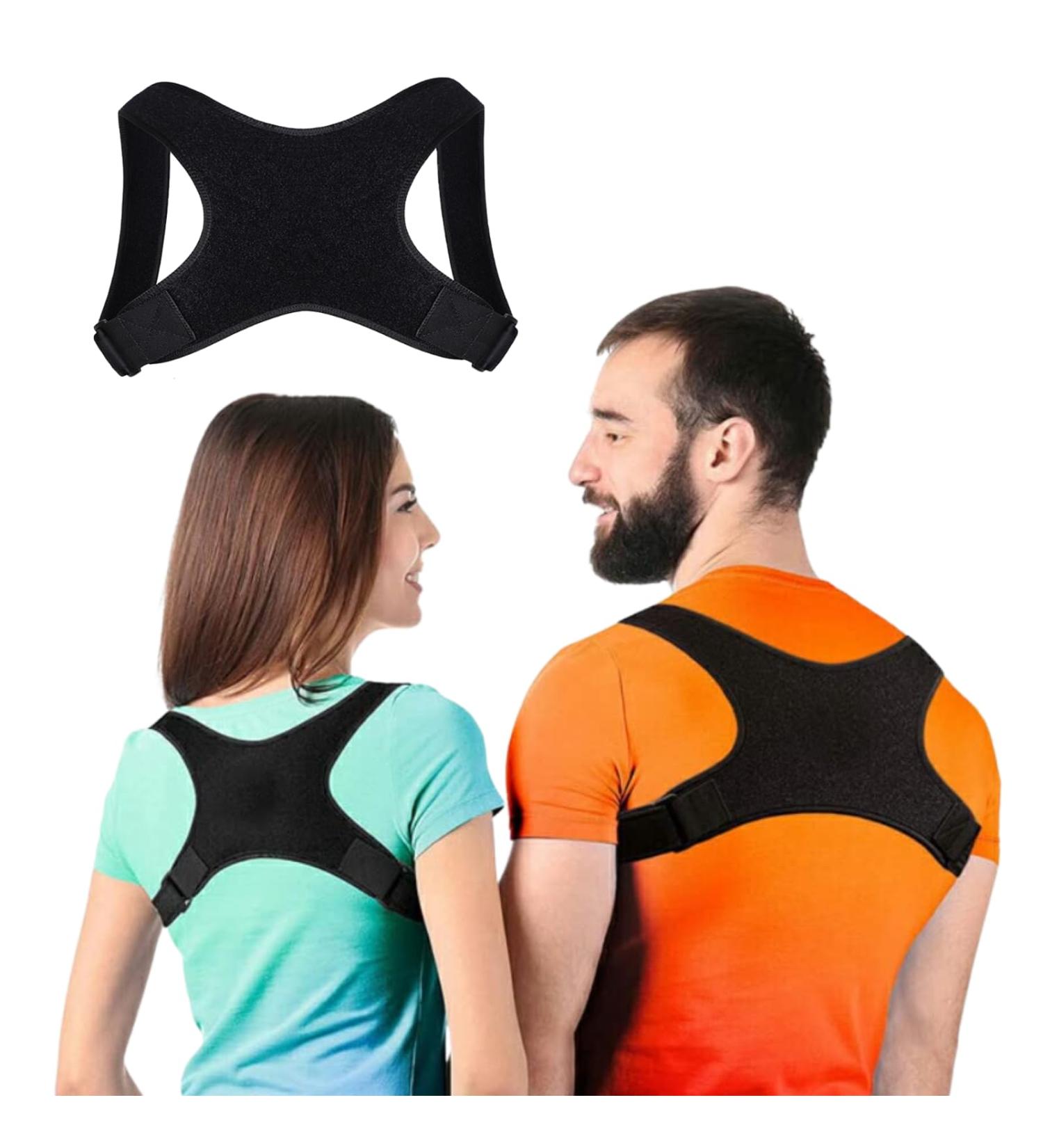 Posture Corrector for Men & Women | Adjustable Back Brace for Neck & Lower Back Pain Relief - Buy Online on GoSupps.com