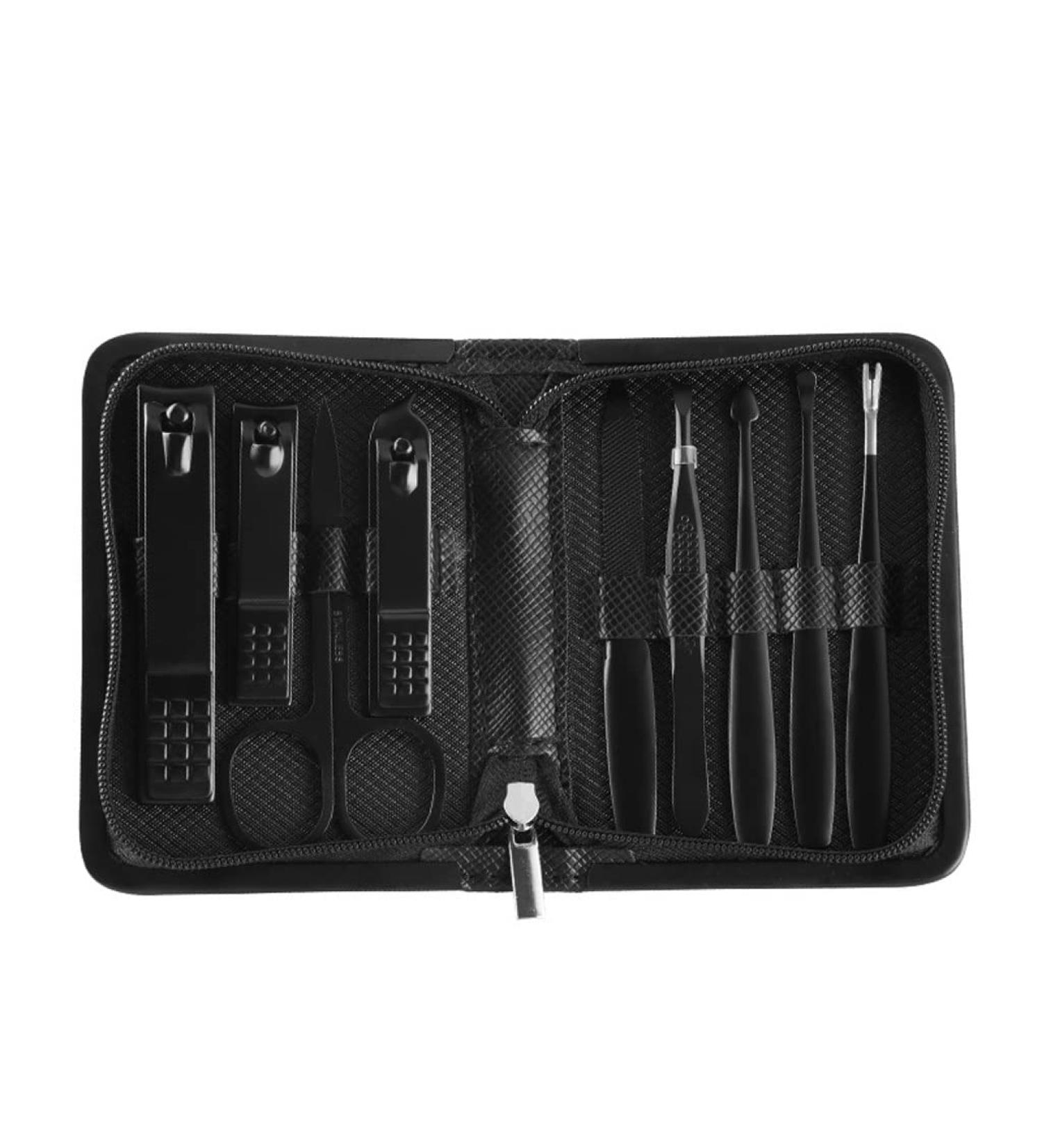 Nail Clippers Set Stainless Steel Nail Clippers Set 9-Piece Nail Art Manicure Pedicure Tool Travel Manicure Kit Indoor and Outdoor Portable (Color : Red) - Buy Online on GoSupps.com