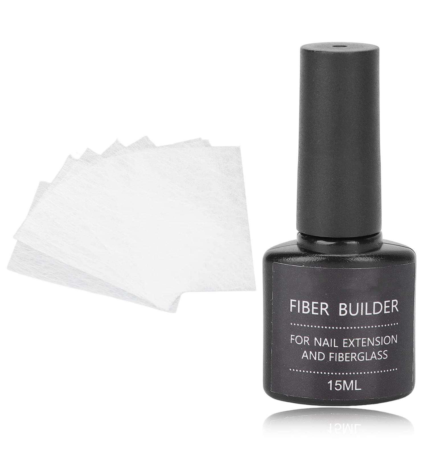 Premium Nail Extension Fiberglass Kit - 15ml Gel & 10 Fiberglass Films for DIY Nail Art - Buy Online on GoSupps.com