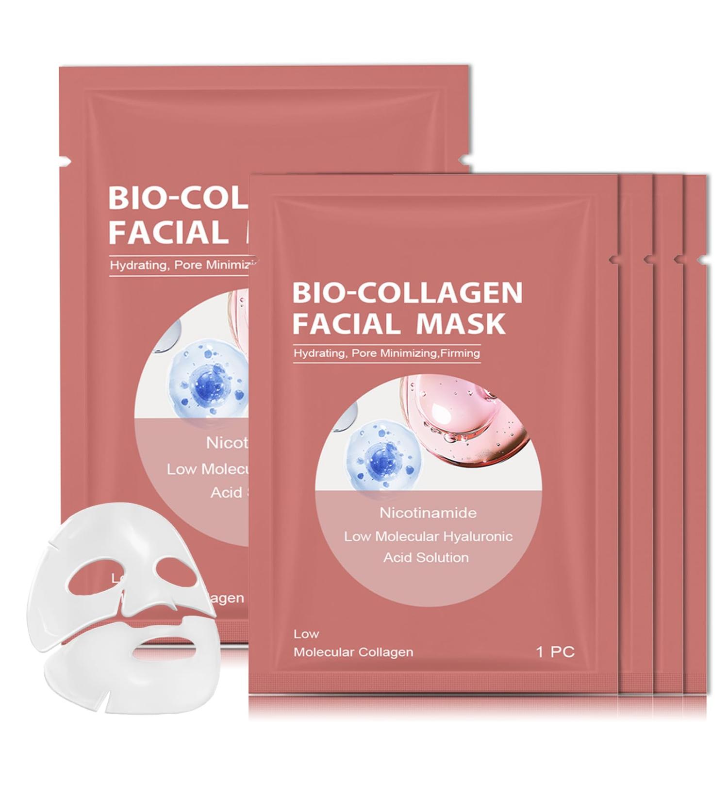 Collagen Mask Overnight Collagen Face Mask - Deep Collagen Anti Wrinkle Lifting Mask Collagen Overnight Face Mask - Hydrating Face Masks Beauty Sheet Mask Overnight Collagen Face Mask (3) - Buy Online on GoSupps.com