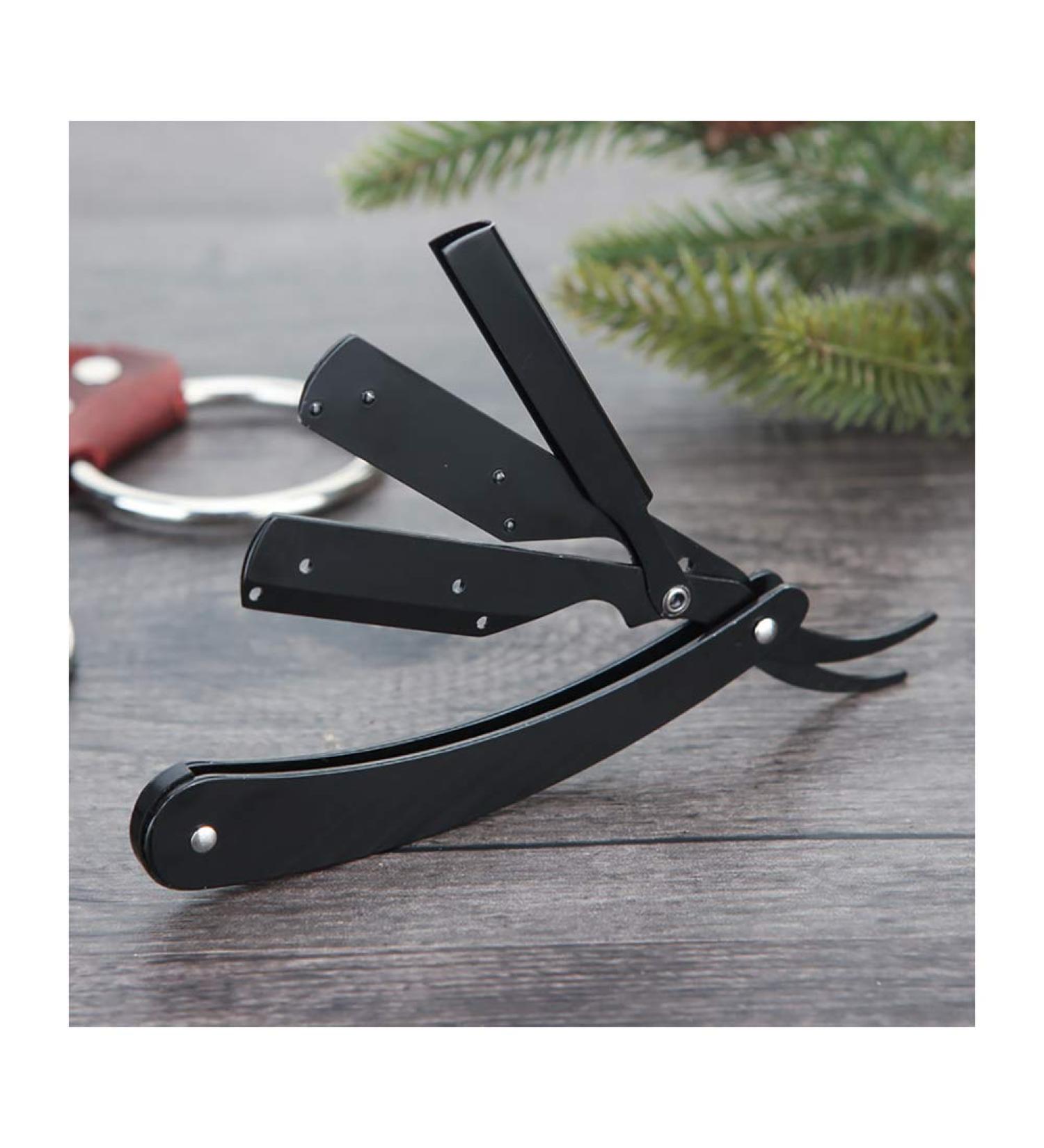 POOPFIY Barber Razor Set | Professional Traditional Razor for Quality Manual Shave | Black Storage Box Included - Best International Shipping - Buy Online on GoSupps.com