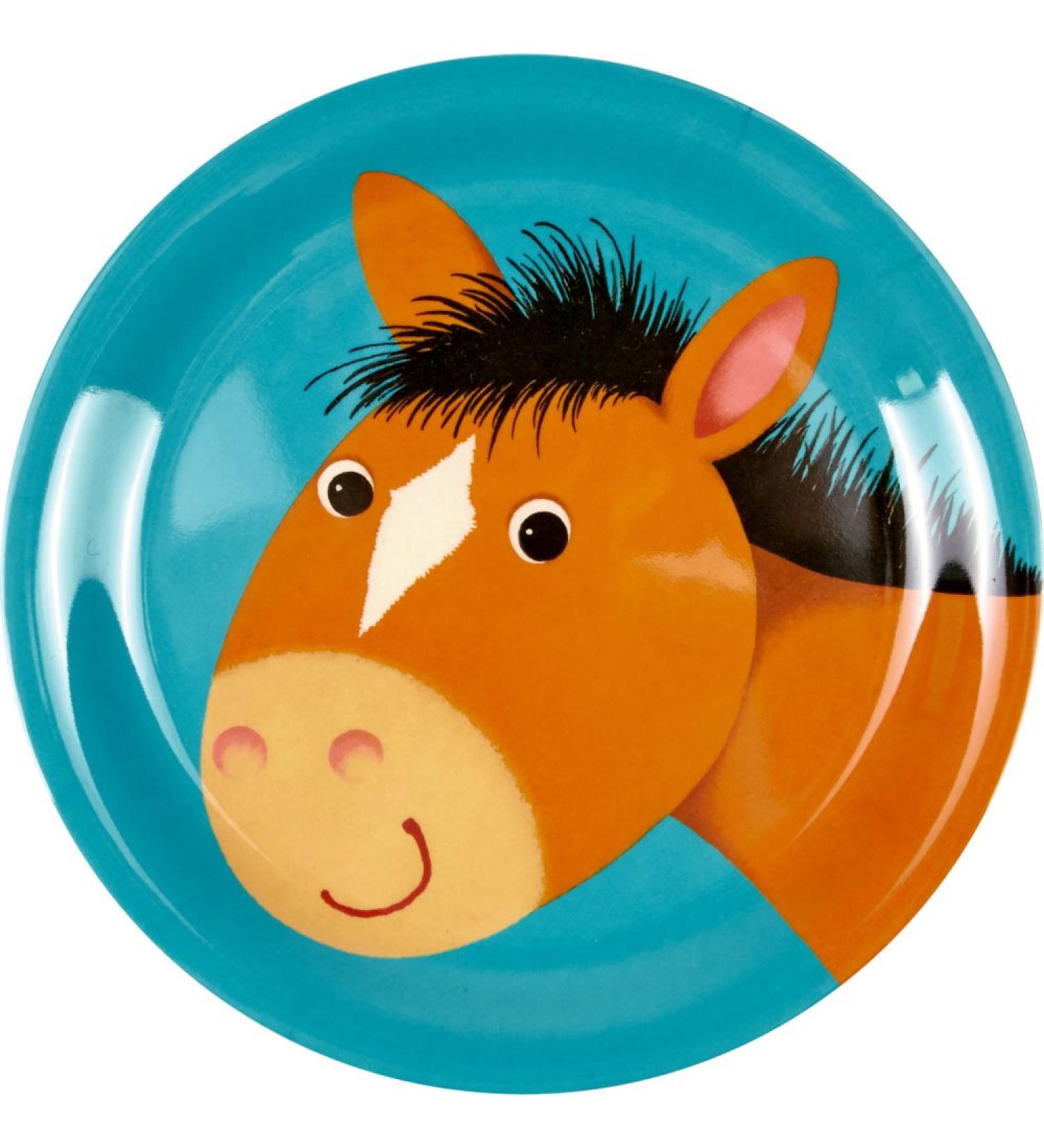 Die Spiegelburg 14013 Melamine Plate Horse Cheeky Rascals
