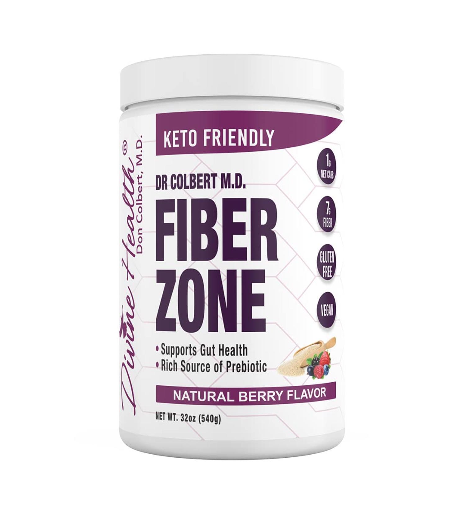 Divine Health Natural Berry Fiber - 60 Servings | High-Quality Fiber Supplement - Buy Online on GoSupps.com