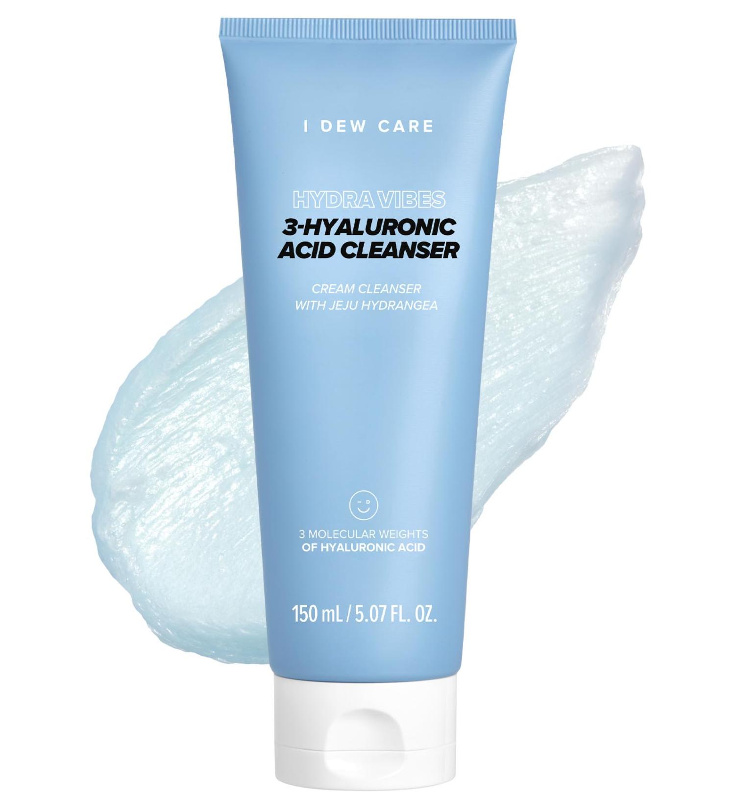 I DEW CARE Hydra Vibes Cleanser | Hyaluronic Acid Foam Vegan & Cruelty-Free Korean Skincare for Glass Skin - 150ml - Buy Online on GoSupps.com