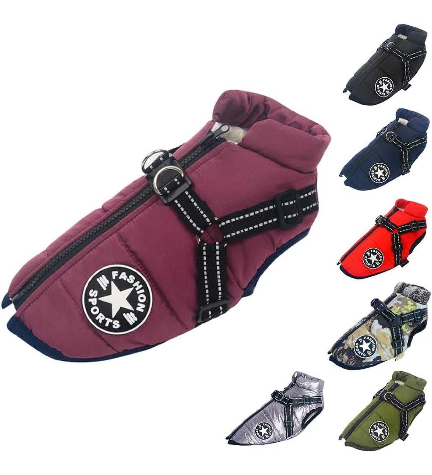 Premium Waterproof Dog Vest & Coat | Winter Soft Harness - 9 Colors Available - Buy Online on GoSupps.com