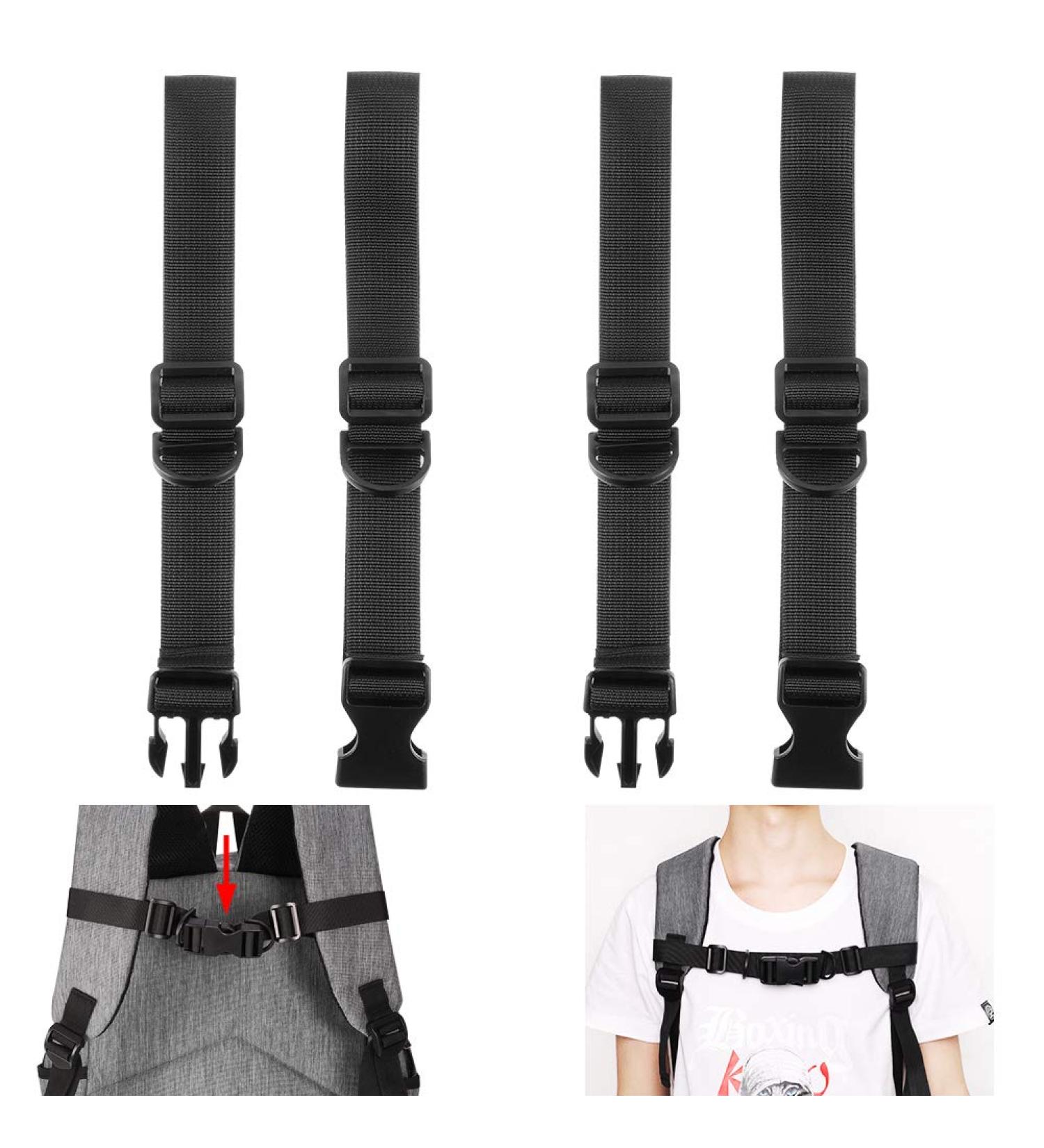 Girls' Love Talk Adjustable Chest Strap for Backpacks - Heavy Duty Nylon Shoulder Straps with Buckle for School & Hiking - Black - Buy Online on GoSupps.com