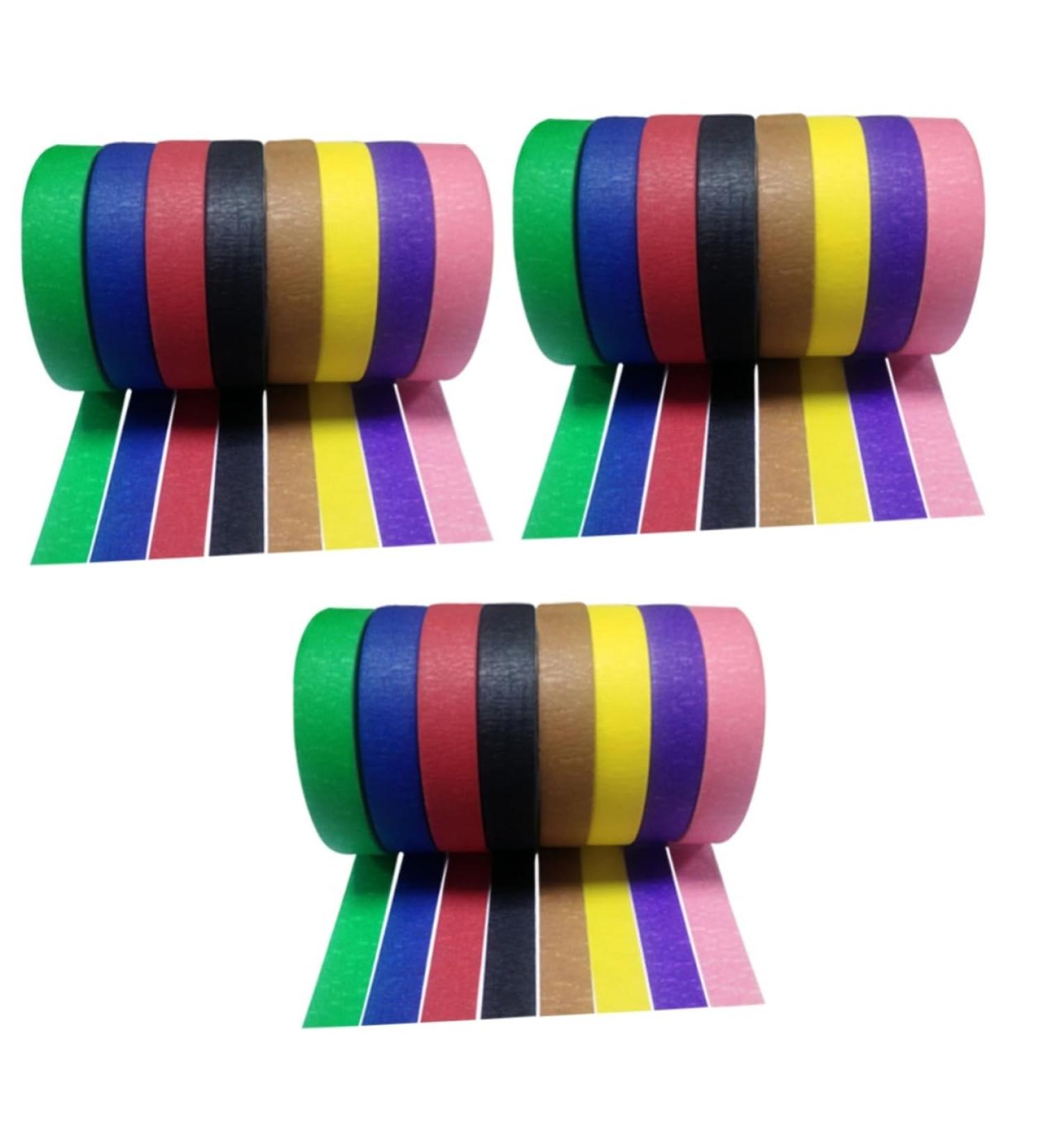 Healeved 18 Pcs Strong Sticky Wrinkle Paper Container for Gardening Tools Colored Tape Japanese License Plate Masking Tape Colored Copper Caps Petal Lampshade Spray Paint Child Hand Torn - Buy Online on GoSupps.com