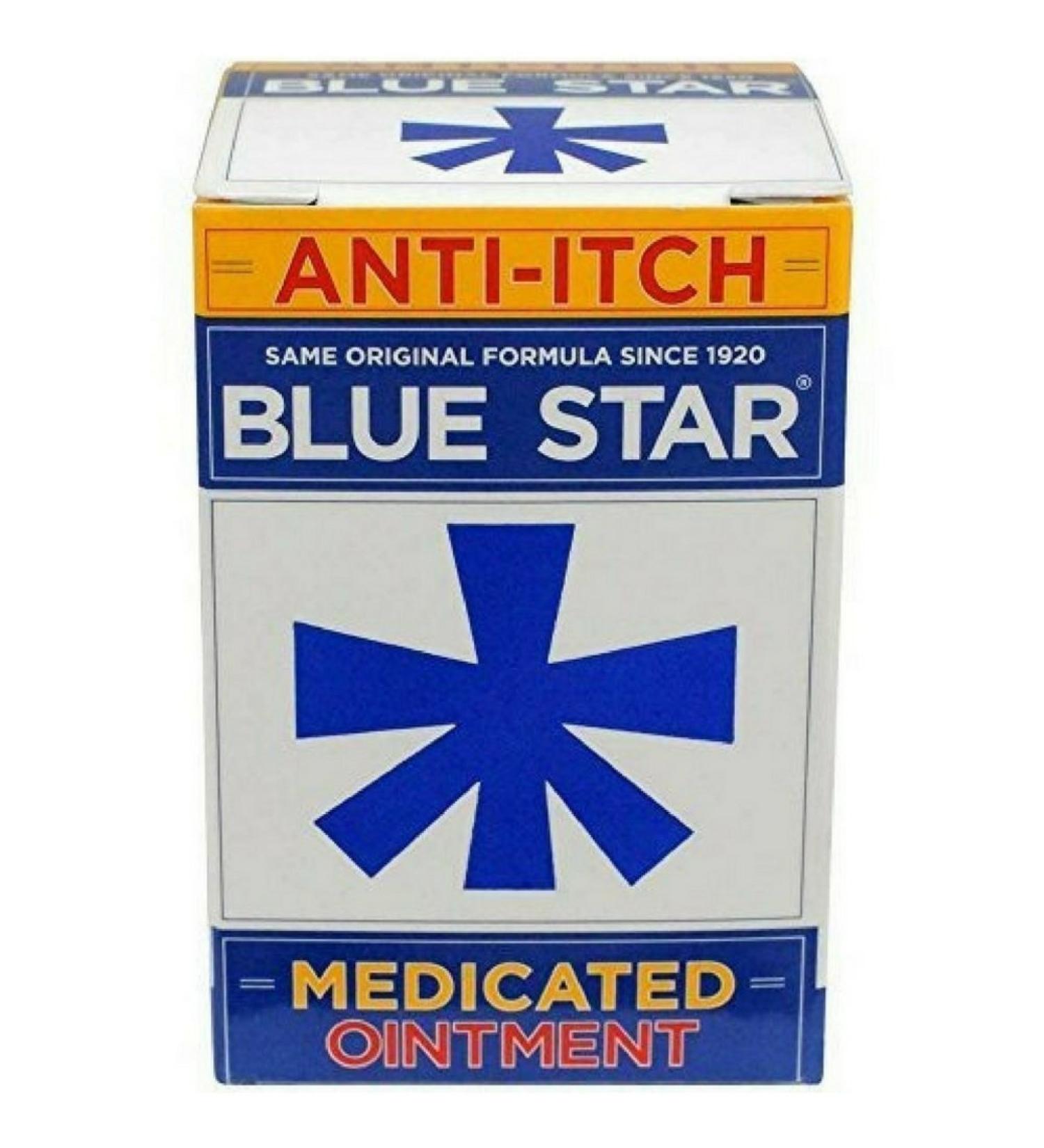 Blue Star Anti-Itch Medicated Ointment 2 oz - Fast Relief for Itching and Irritation - Buy Online on GoSupps.com