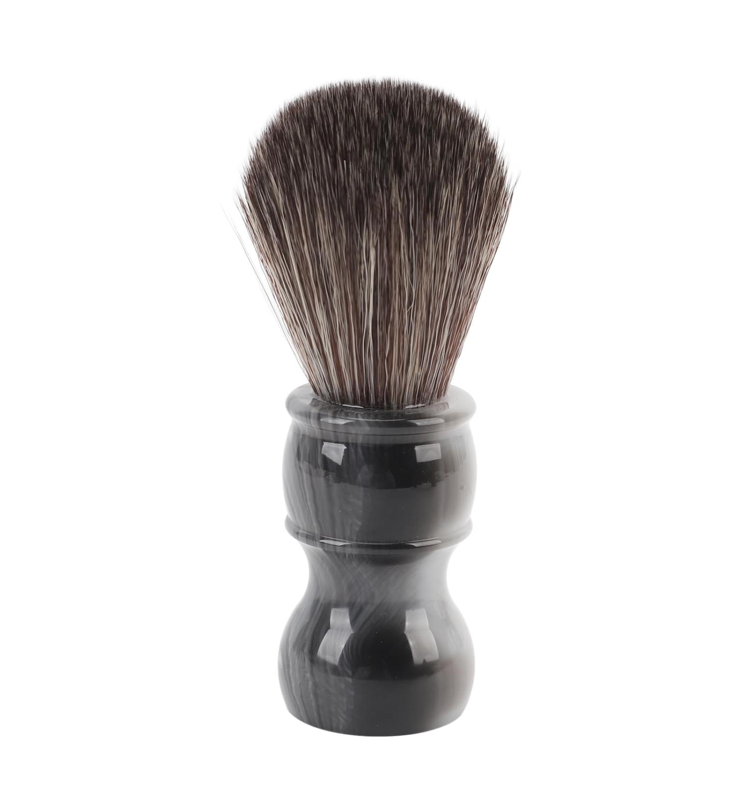 Premium Men's Shaving Brush - Soft Synthetic Handle for Fast Foaming & Grooming - Perfect Beard Care - Buy Online on GoSupps.com