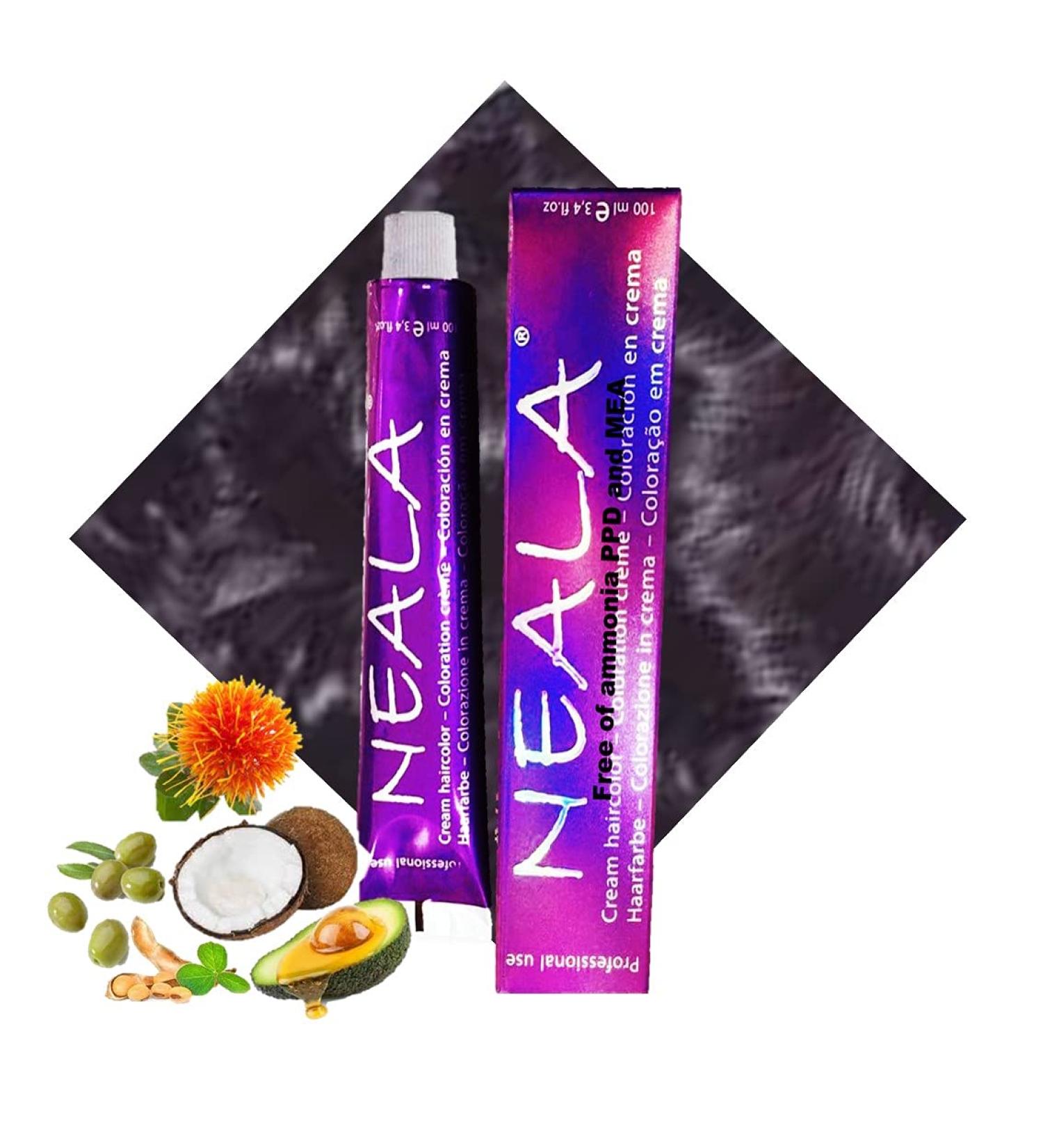 NEALA-01 Professional Ammonia-Free Permanent Hair Color (01-Black) - 100ml | No PPD No MEA International Shipping Available - Buy Online on GoSupps.com
