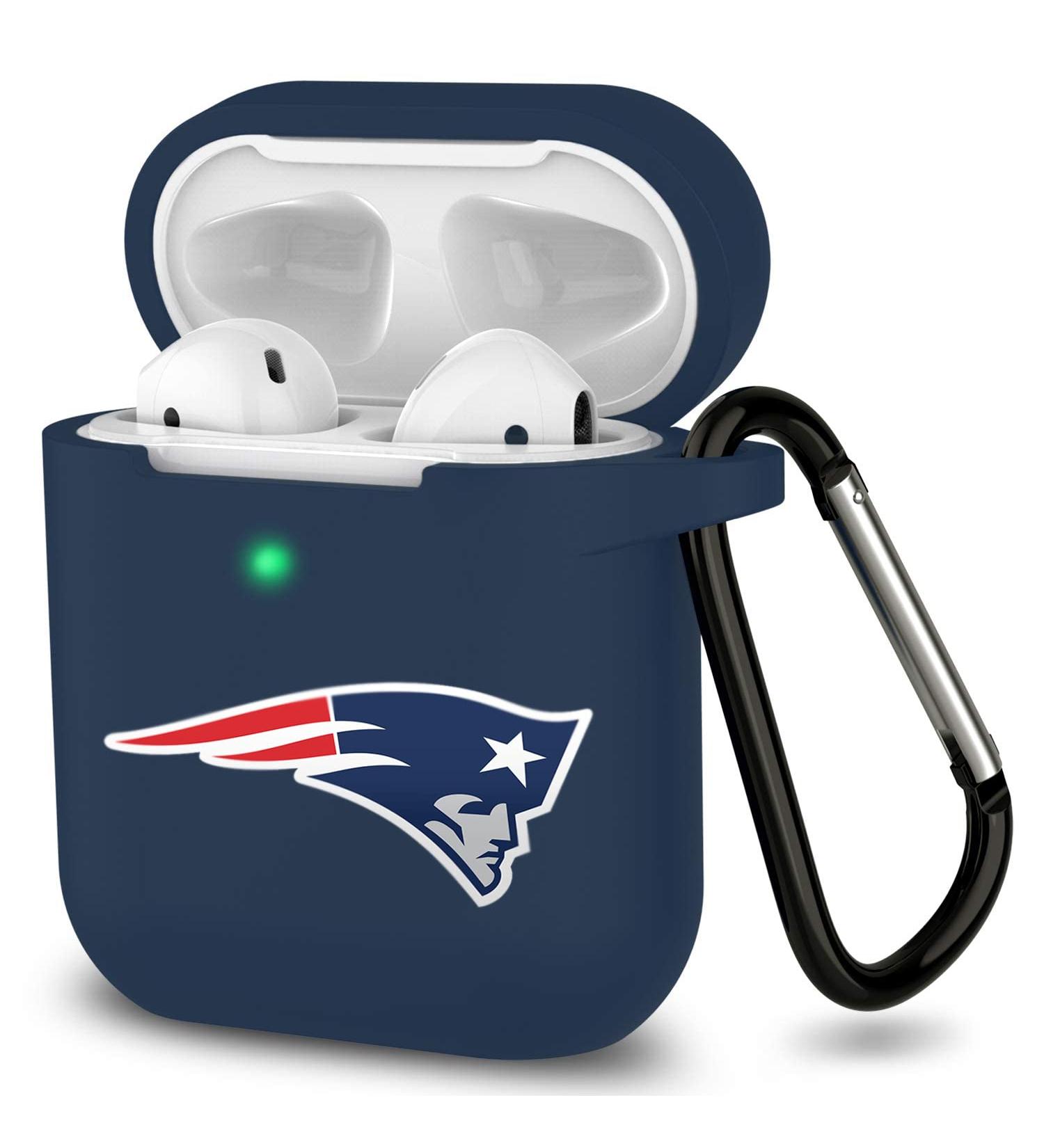 Soccer Fans Team Color Silicone Headphone Cover for Patriots 1/2 - LED Charging Light, Ideal for Patriots Fans - Buy Online on GoSupps.com