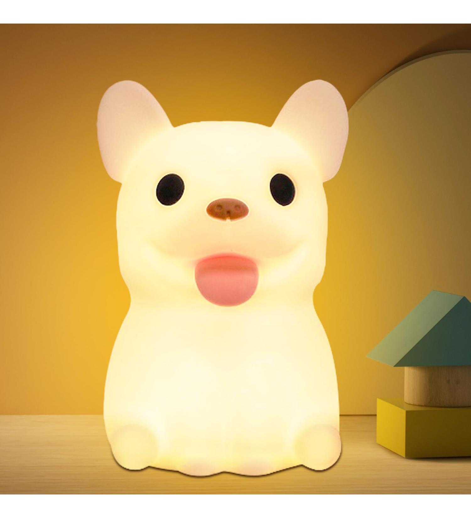 OkiyiD French Bulldog Night Light - Touch Control, Rechargeable, Dimmable Lamp for Kids - Perfect Bedside Gift for Boys and Girls - Buy Online on GoSupps.com
