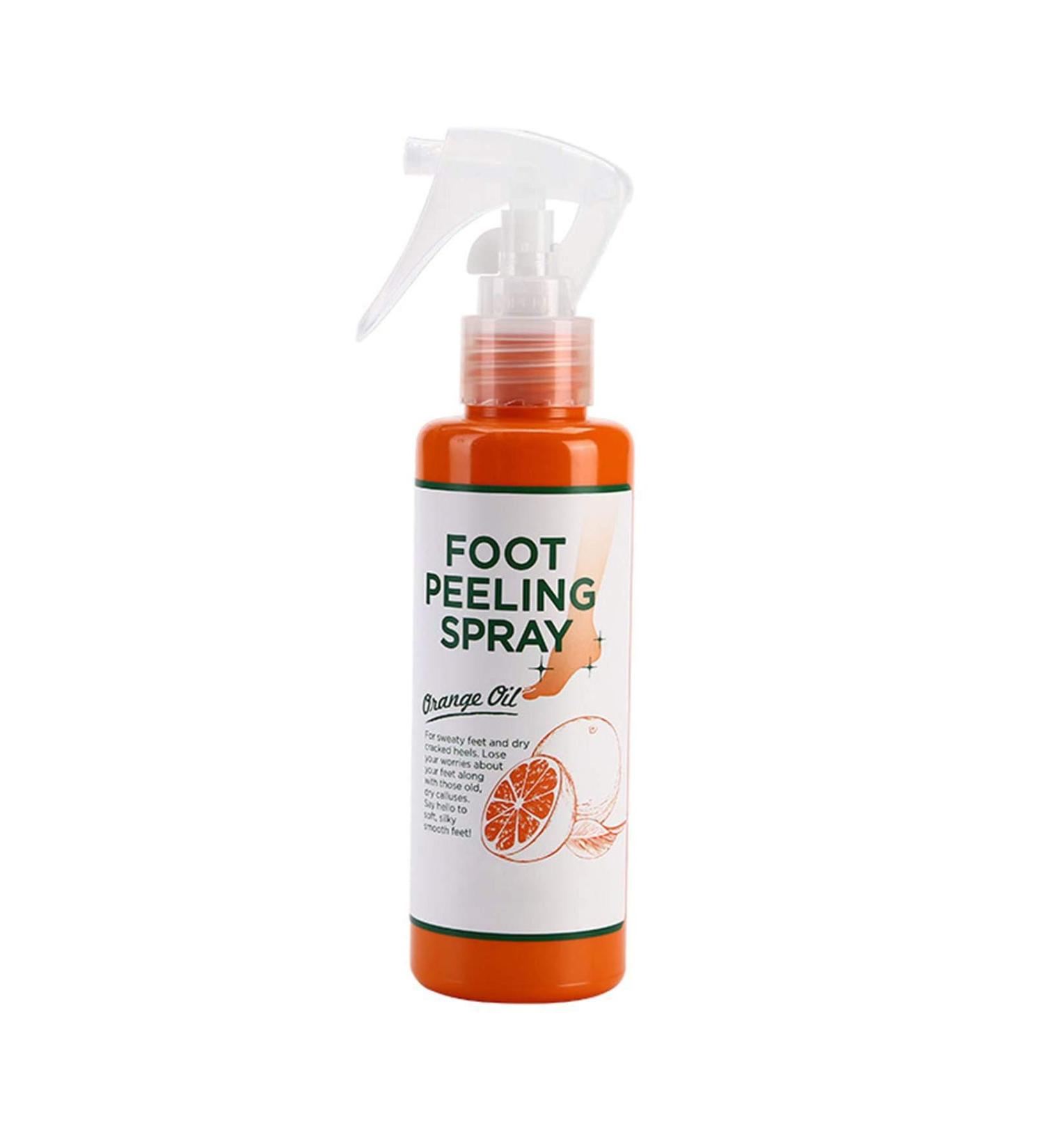Foot Peeling Spray with Orange Oil Exfoliate Dead Skin & Calluses Fast | Hydrating & Nourishing Formula - Buy Online on GoSupps.com