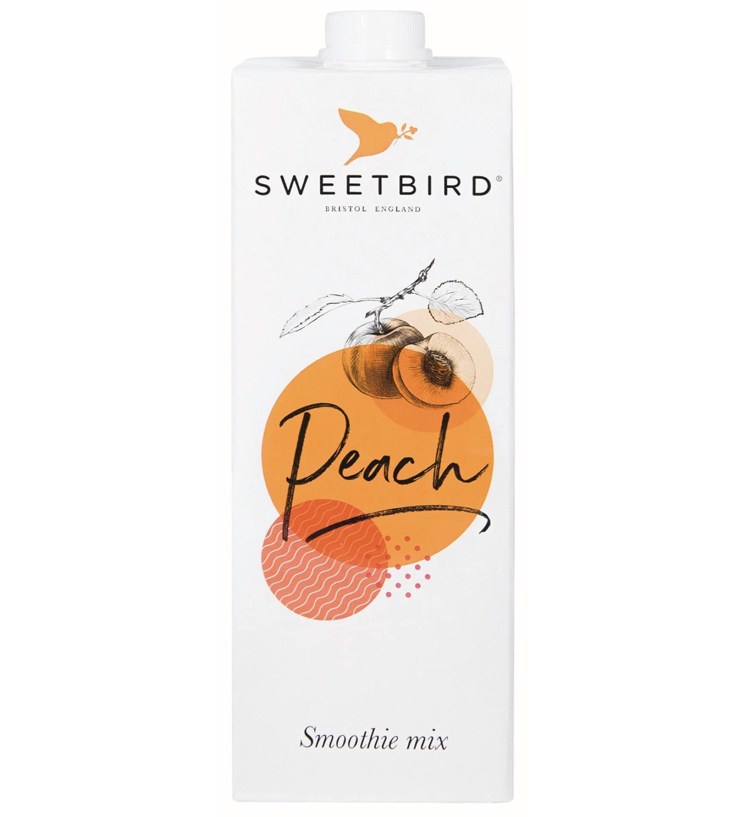 Sweetbird Peach Smoothie 1 Litre - Vegan Friendly - Buy Online on GoSupps.com