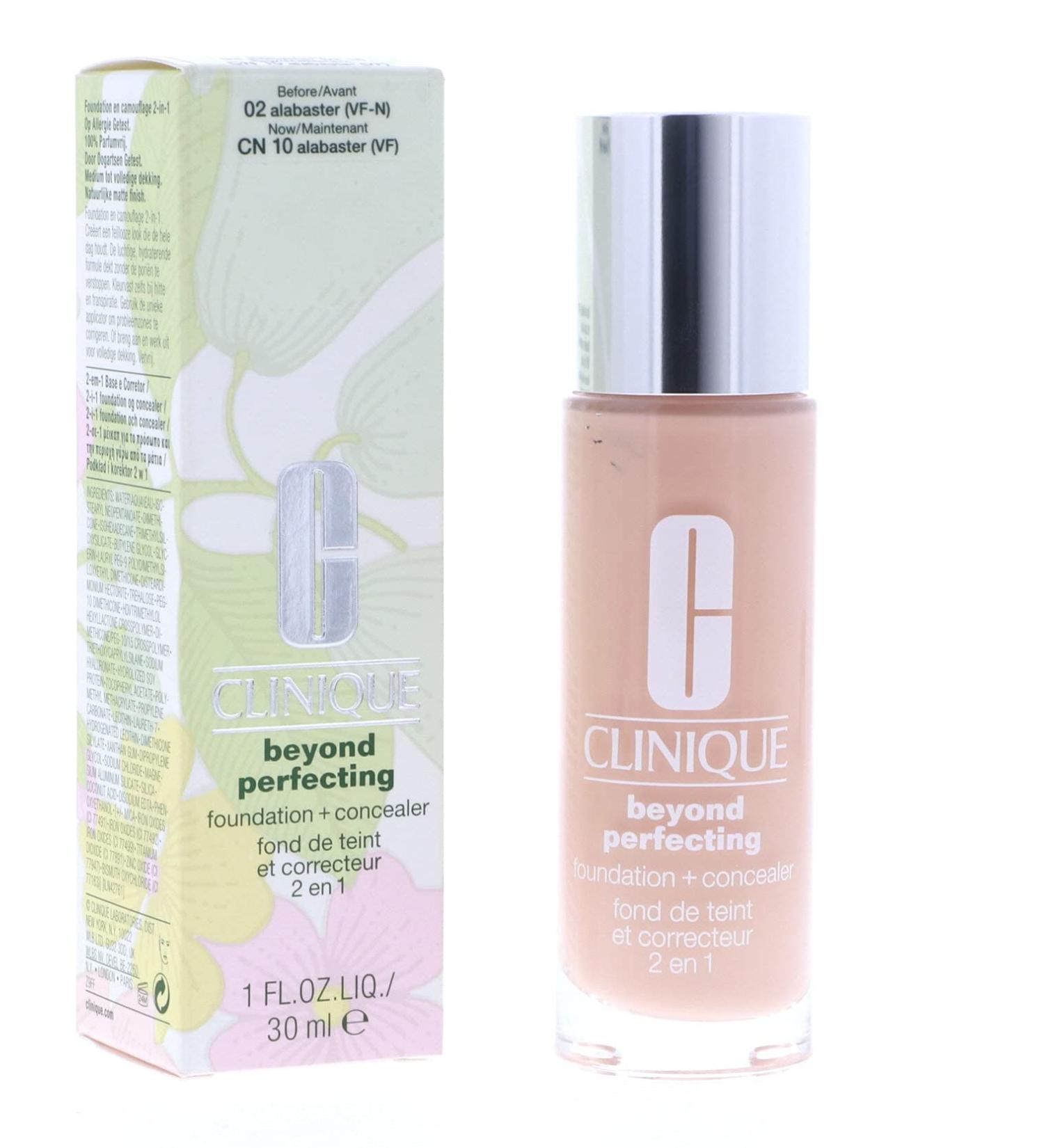 Clinique Beyond Perfecting Foundation + Concealer in Alabaster - Lightweight Moisturizing Makeup - Buy Online on GoSupps.com