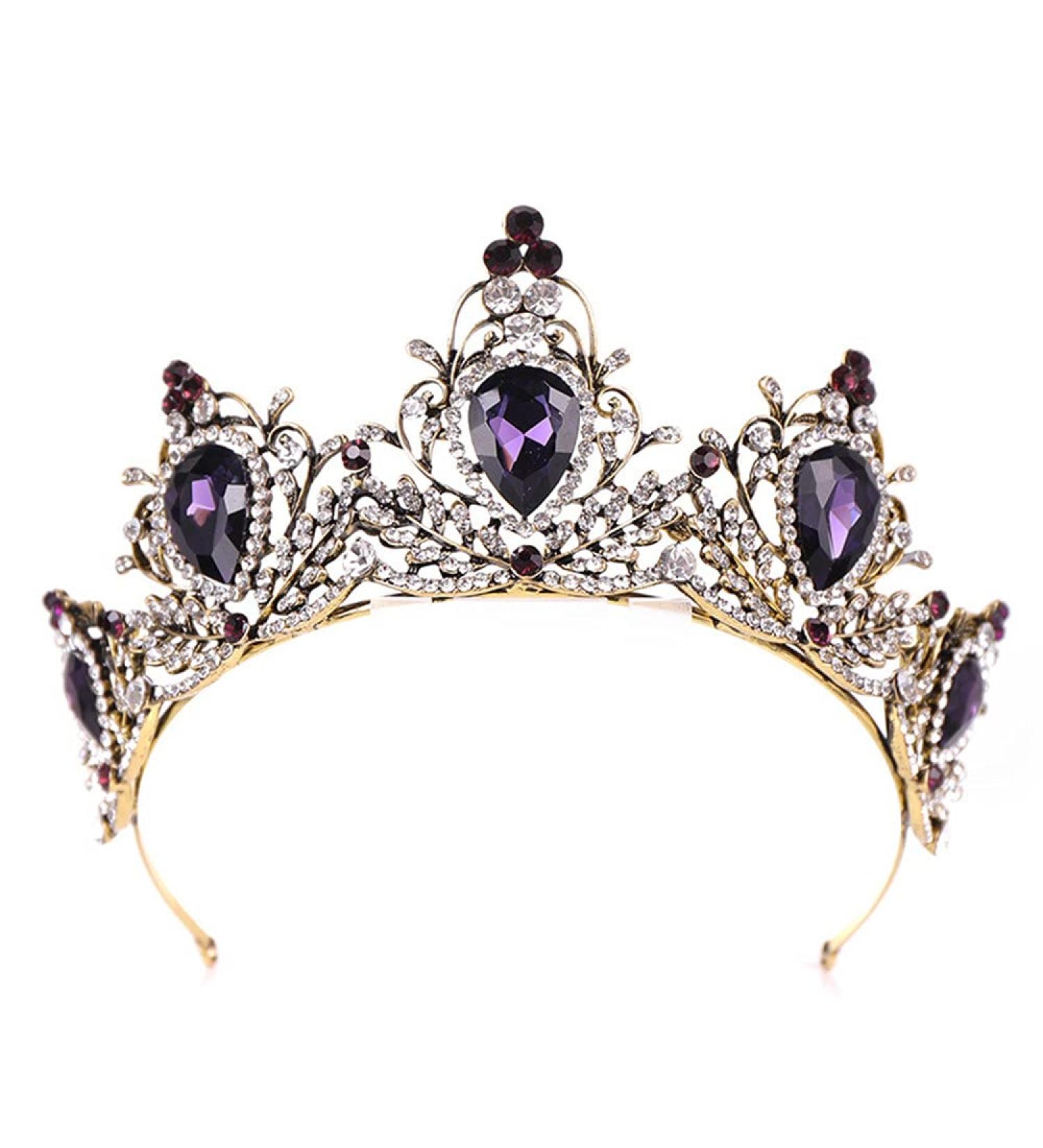 Vintage Crystal Queen Tiara for Women - Wedding, Halloween & Prom Accessory - Buy Online on GoSupps.com