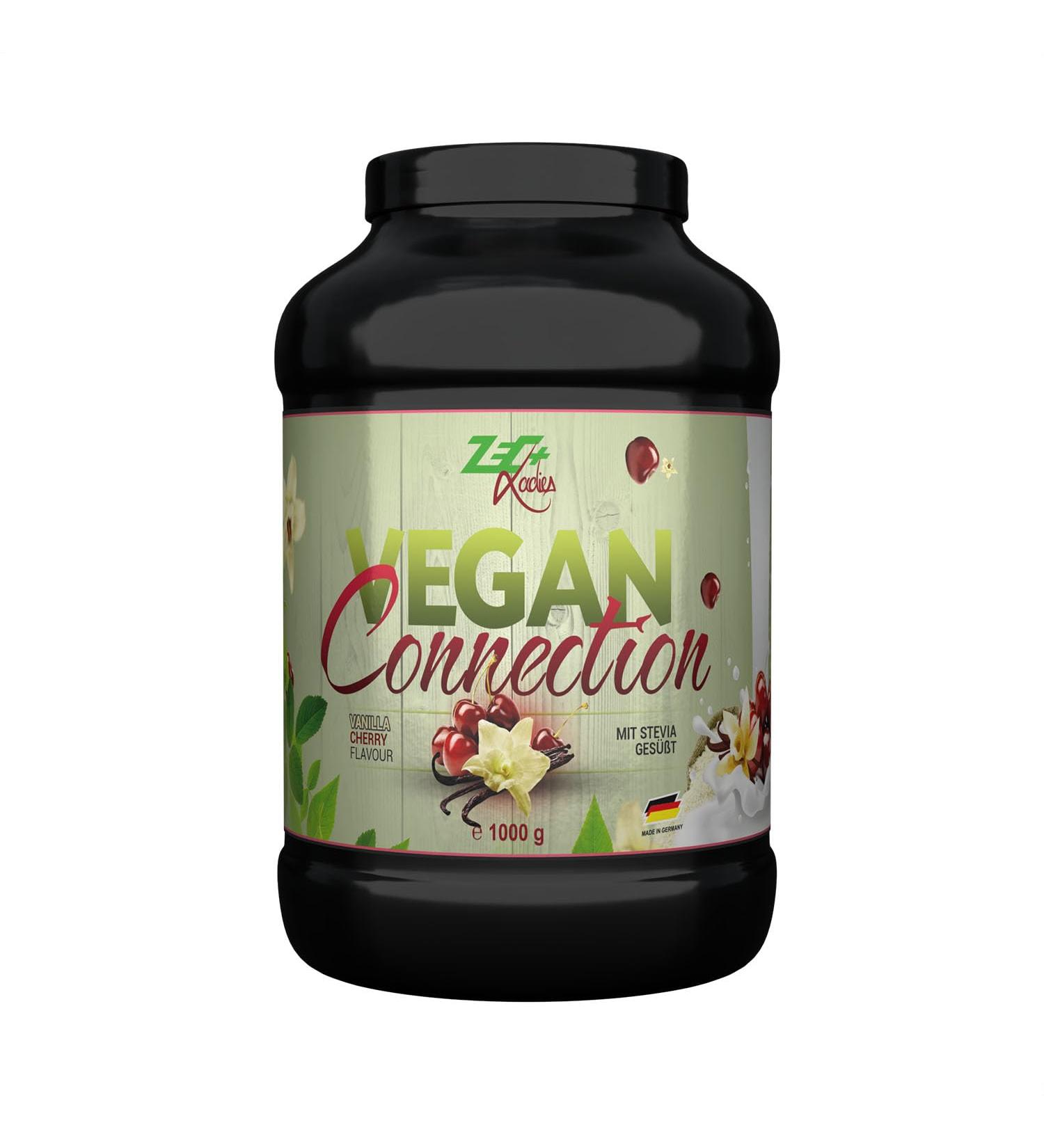 ZEC+ Nutrition Vegan Protein Powder for Women - Vanilla Cherry 1000g | Ideal Fitness Shake Soy Protein Isolate Made in Germany - Buy Online on GoSupps.com