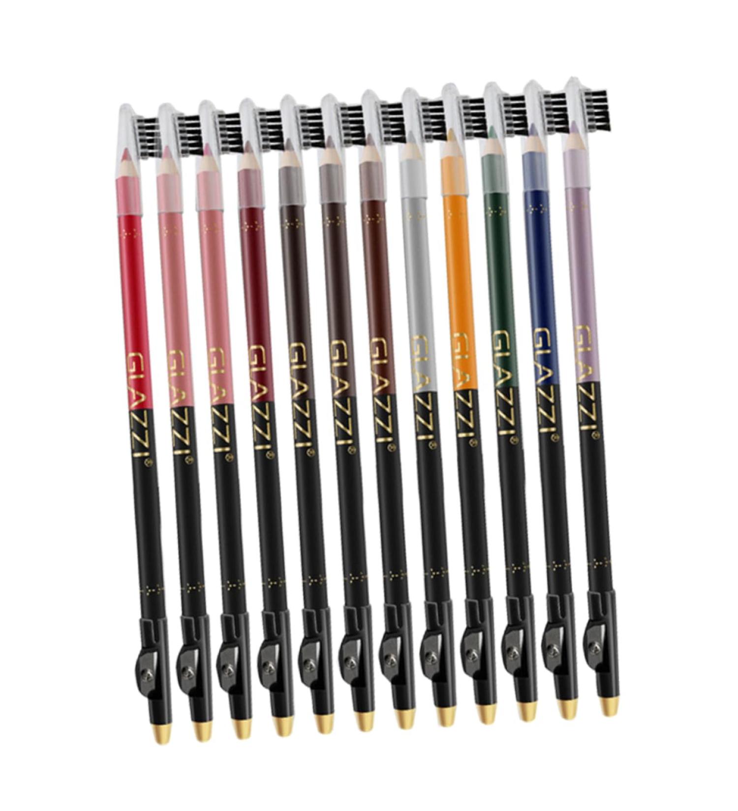 DOITOOL 24 Pcs Lip Liner Eyeliner Black Waterproof Eyeliner Matte Eyeliner Cosmetic Supplies Lip Pencil Lips 1 count (Pack of 1) Assorted Colorx2pcs - Buy Online on GoSupps.com