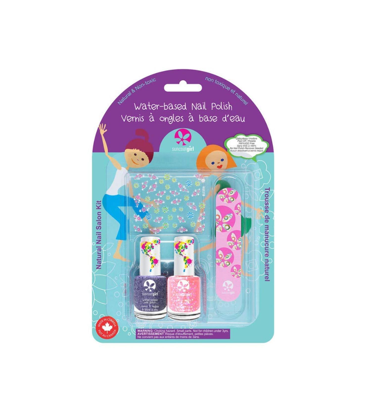 SuncoatGirl Natural Nail Salon Kit - 4 Piece Set for Healthy Nails - Buy Online on GoSupps.com