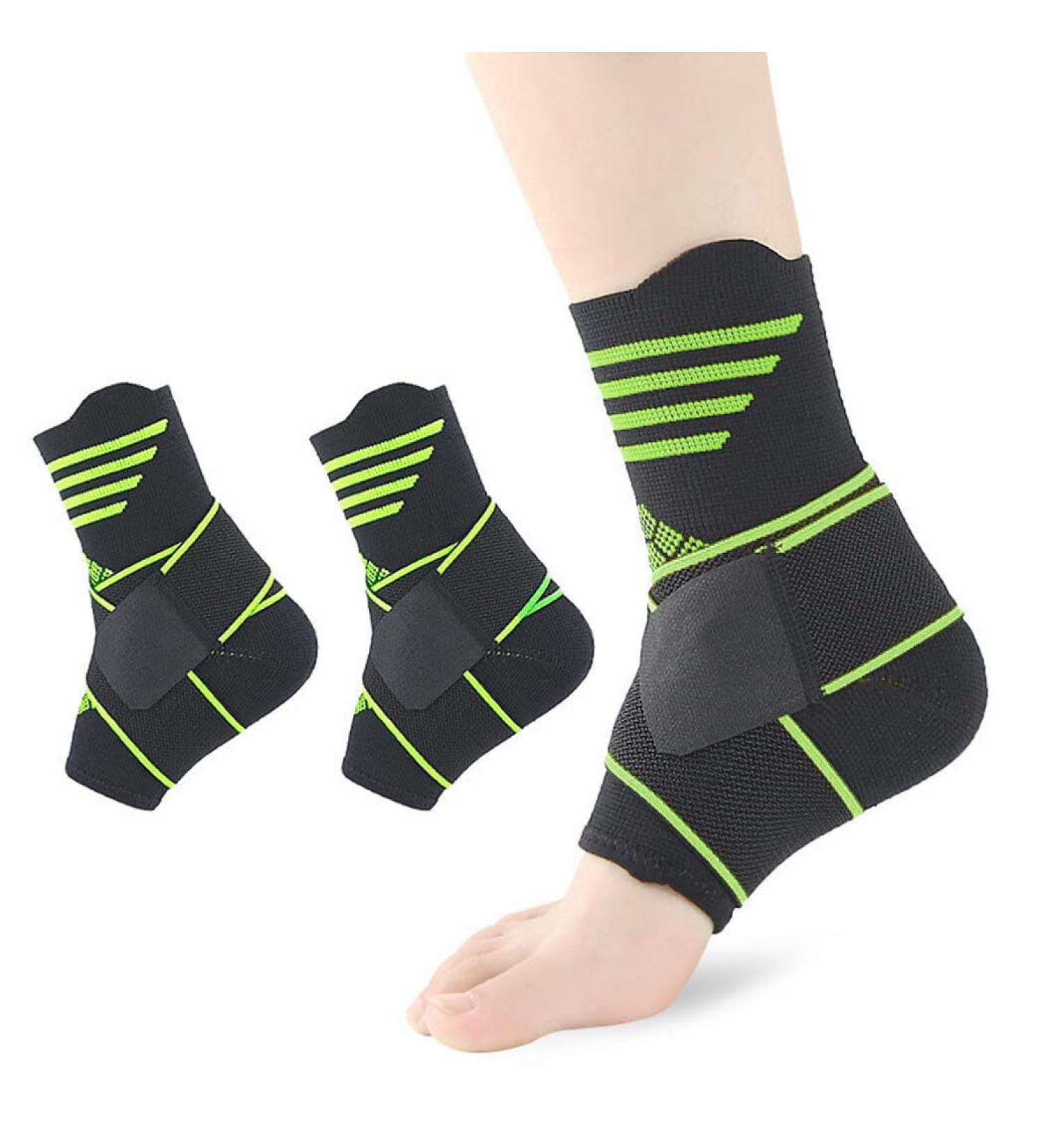 Supportive Adjustable Ankle Brace - Breathable Compression Sleeve for Sports Basketball & Boxing - Ideal for Sprains - Buy Online on GoSupps.com