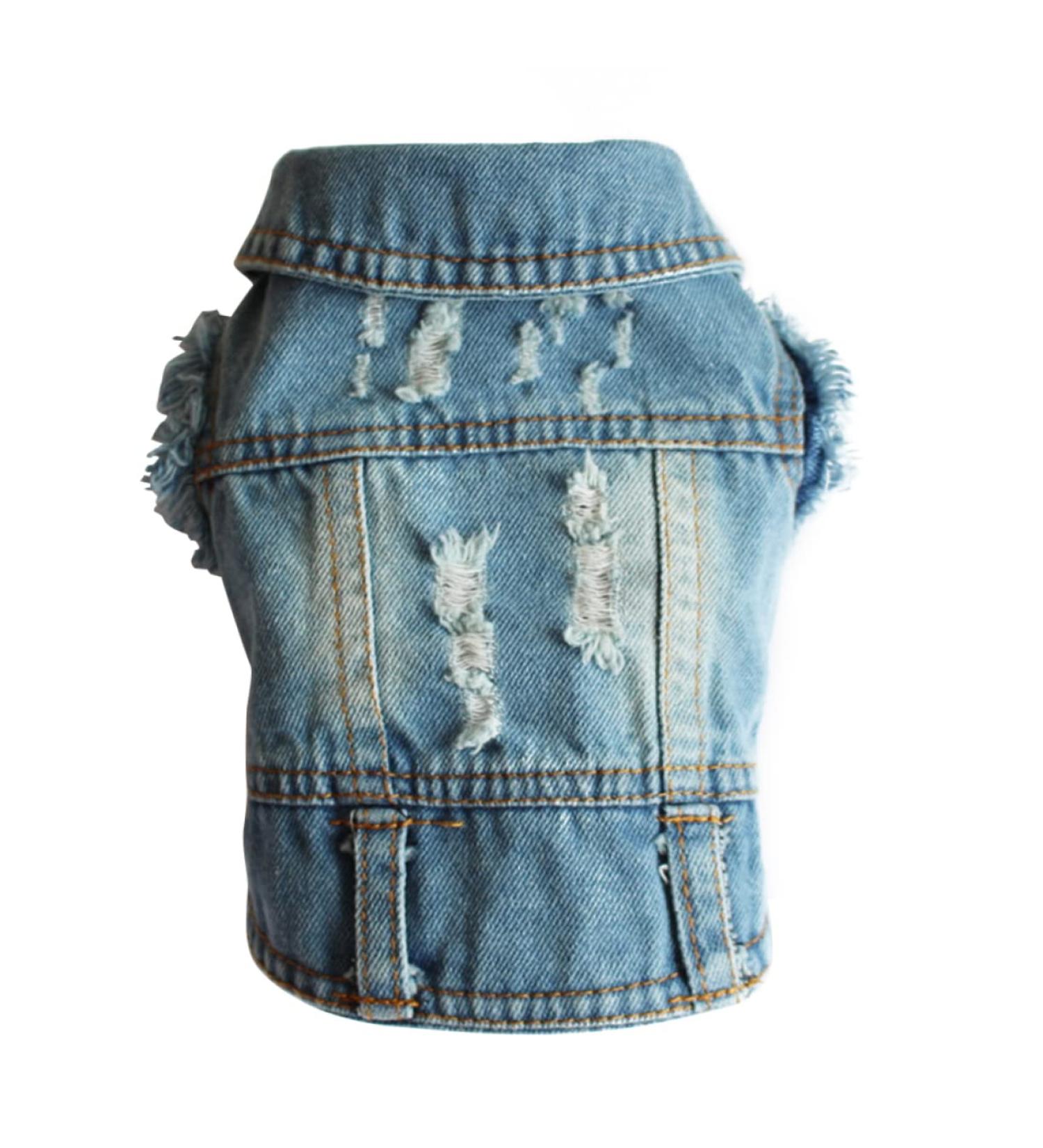 Frcolor Denim Vest for Dogs - Stylish Sun Protection & Winter Dress | Tank Tops & Muscle Shirts for Small Pets - Buy Online on GoSupps.com